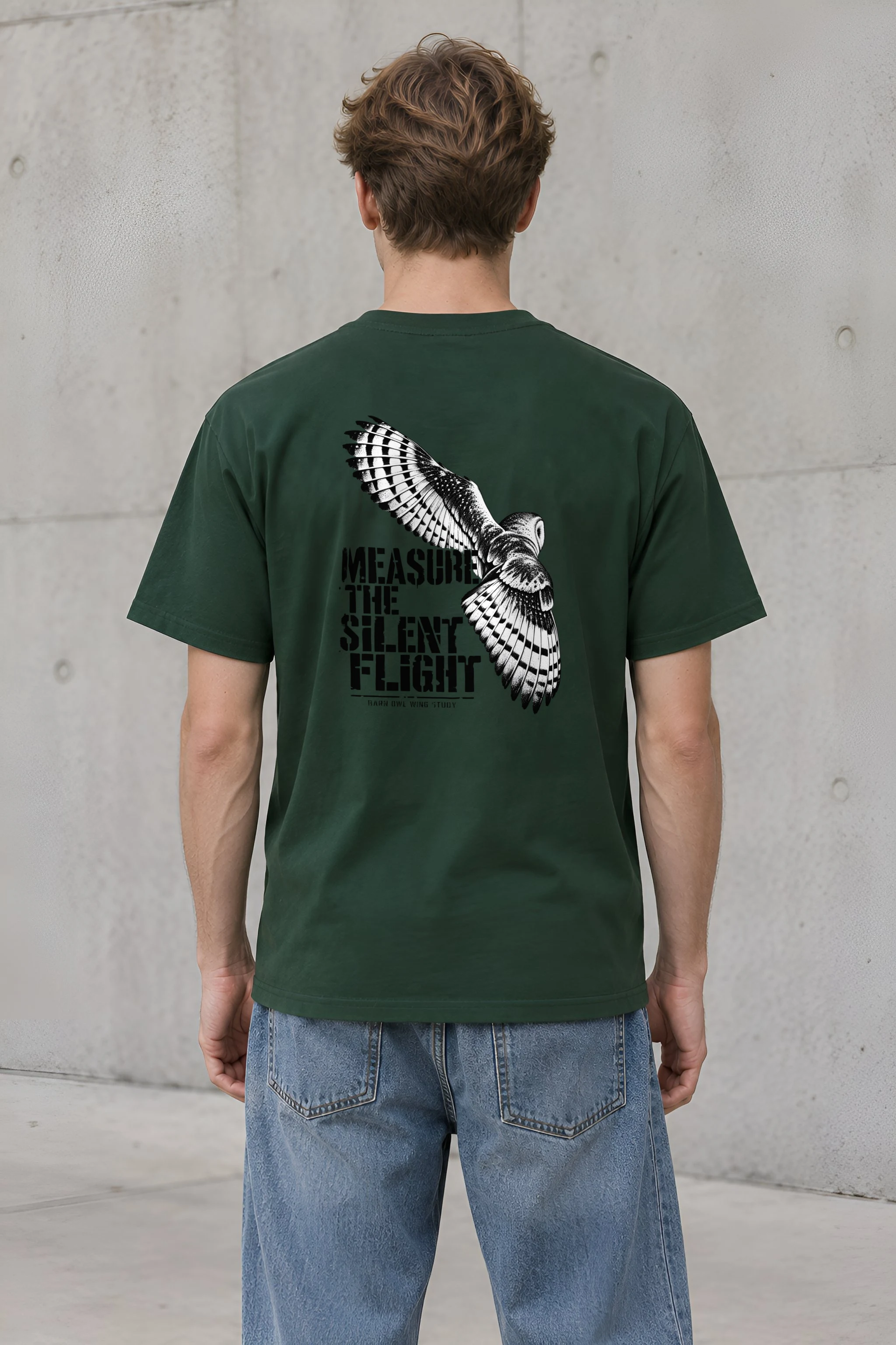 "Measure the Silent Flight" Heavyweight Unisex Crewneck T-shirt