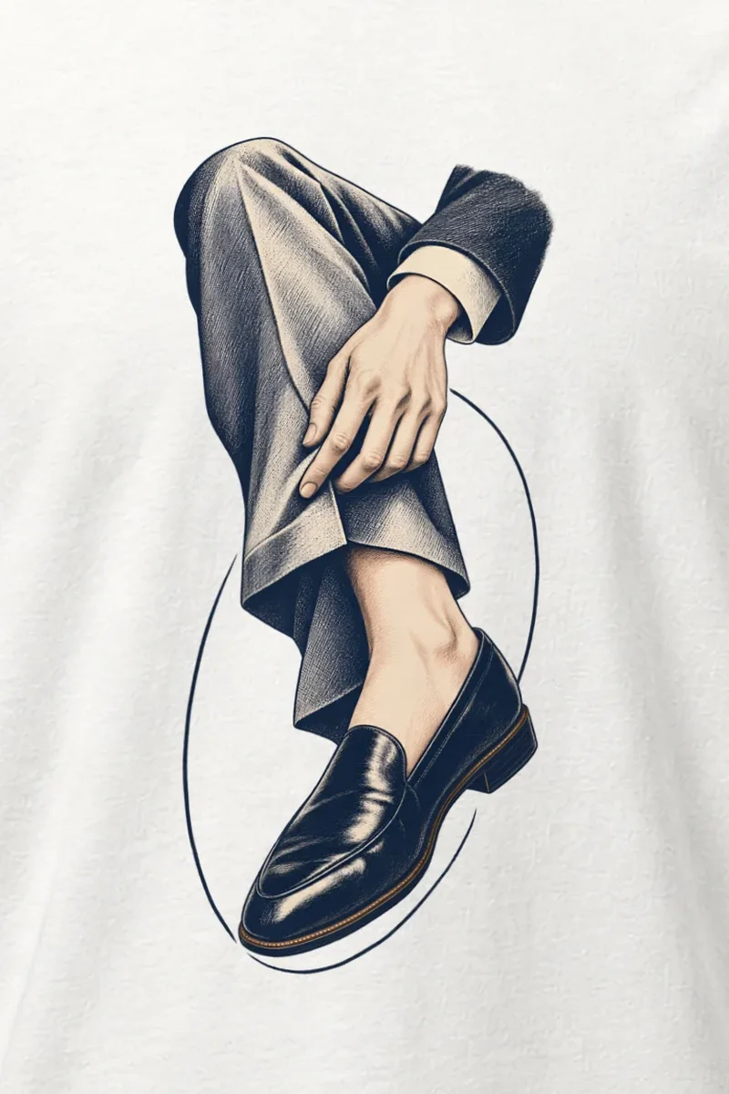 "Measured Poise" Heavyweight Unisex Crewneck T-shirt