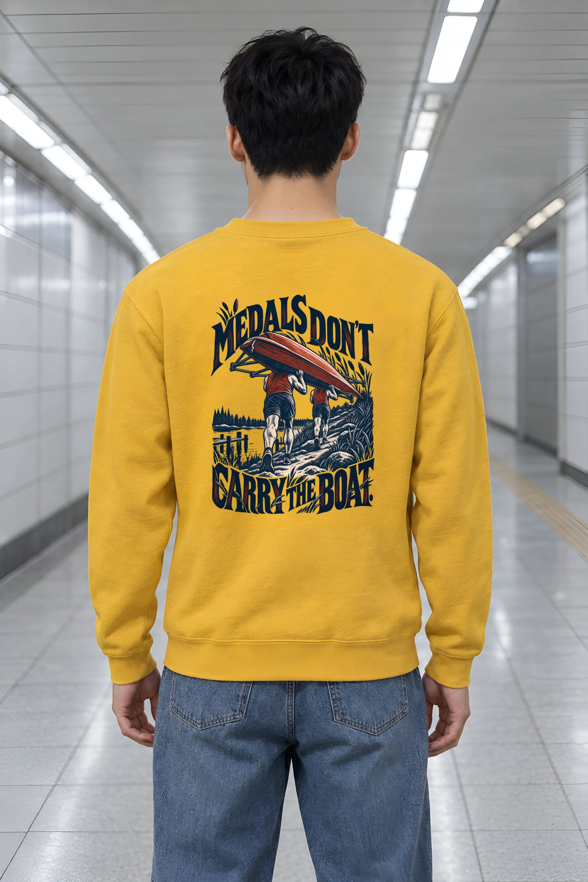 "Medals Don't Carry The Boat" Heavy Blend Unisex Crewneck Sweatshirt