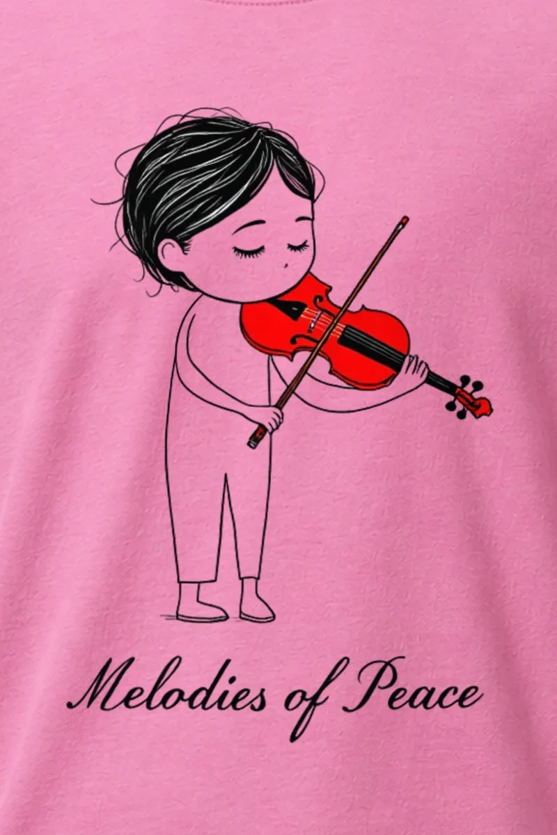 "Melodies Of Peace" Heavyweight Unisex Crewneck T-shirt