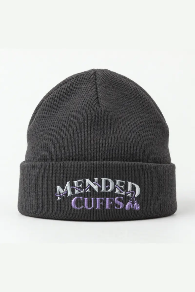 “Mended Cuffs” Cuffed Beanie · Embroidered