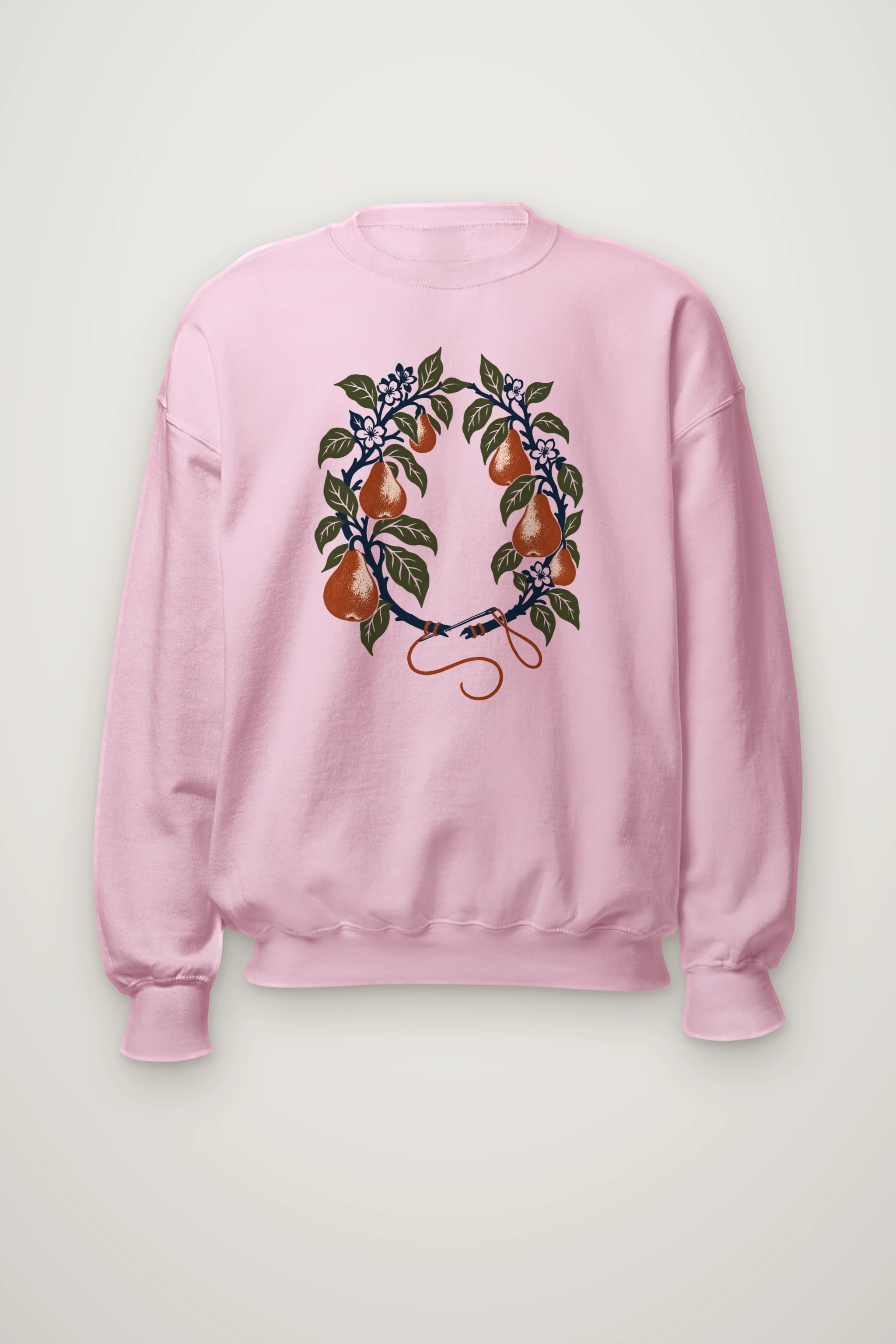 "Mended Pear Wreath" Heavy Blend Unisex Crewneck Sweatshirt