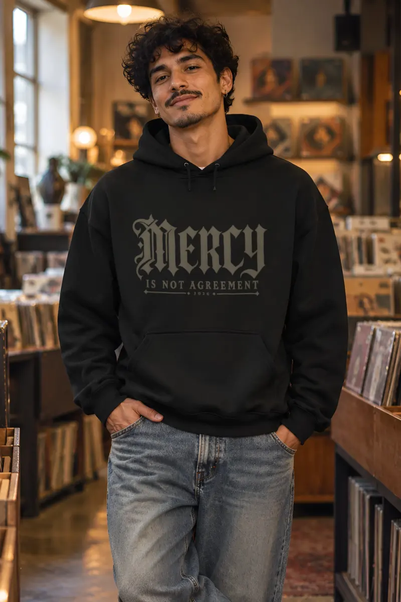 "Mercy Is Not Agreement" Heavy Blend Unisex Pullover Hoodie