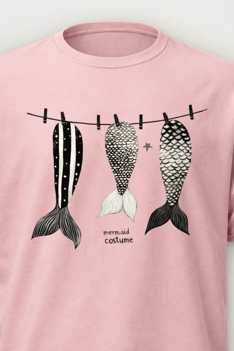 "Mermaid Costume" Heavyweight Unisex Crewneck T-shirt