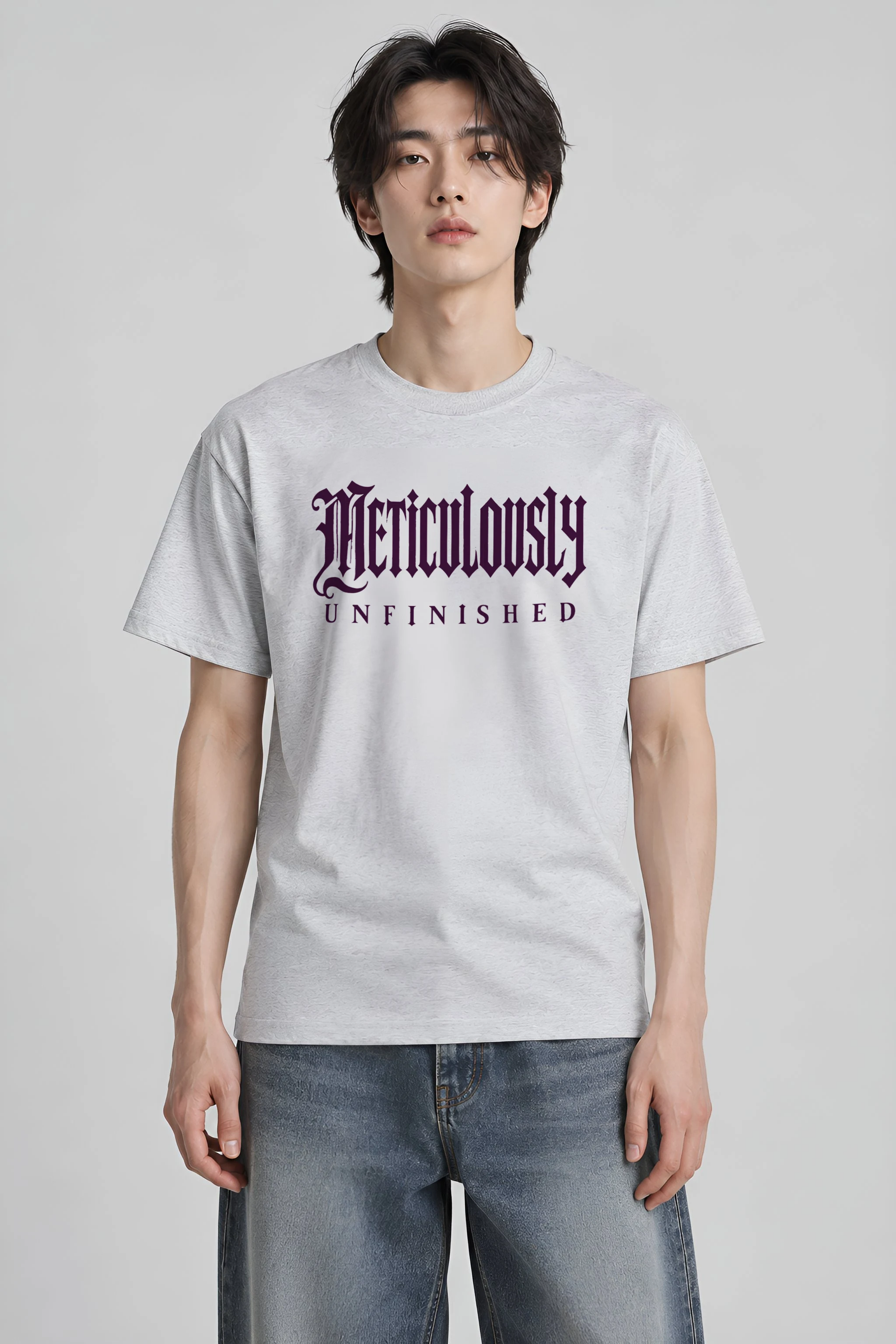 "Meticulously UNFINISHED" Heavyweight Unisex Crewneck T-shirt