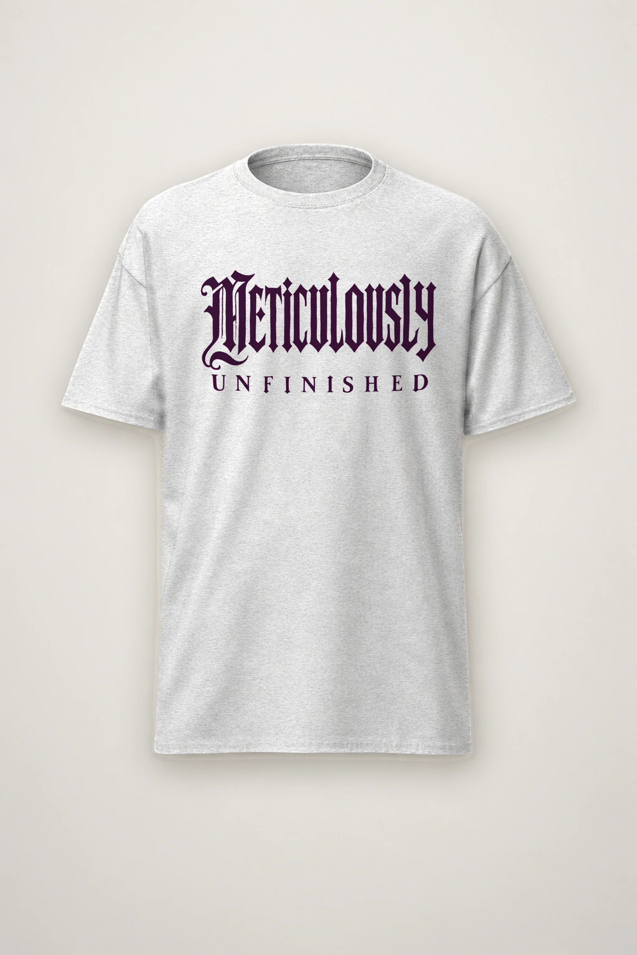 "Meticulously UNFINISHED" Heavyweight Unisex Crewneck T-shirt