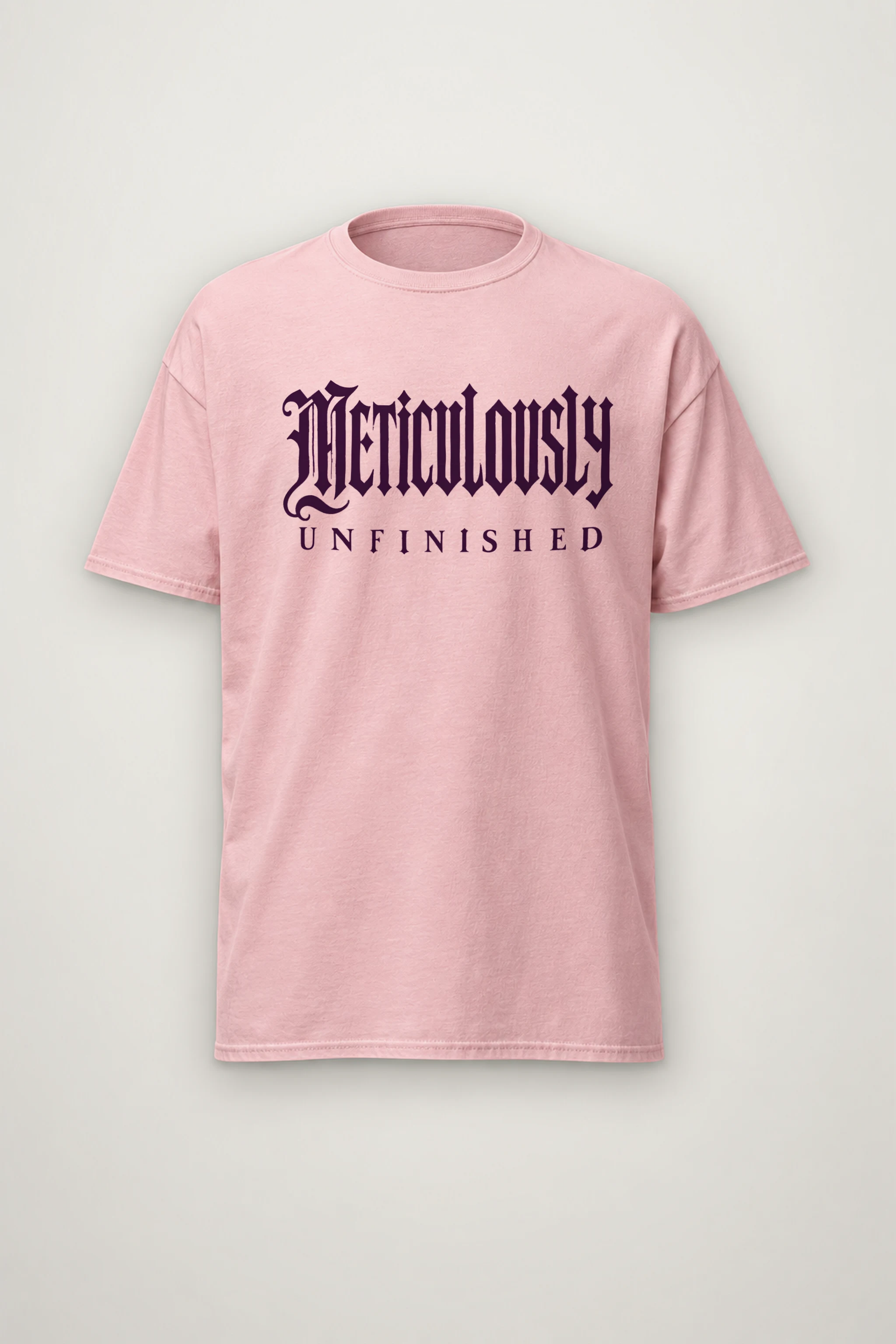 "Meticulously UNFINISHED" Heavyweight Unisex Crewneck T-shirt