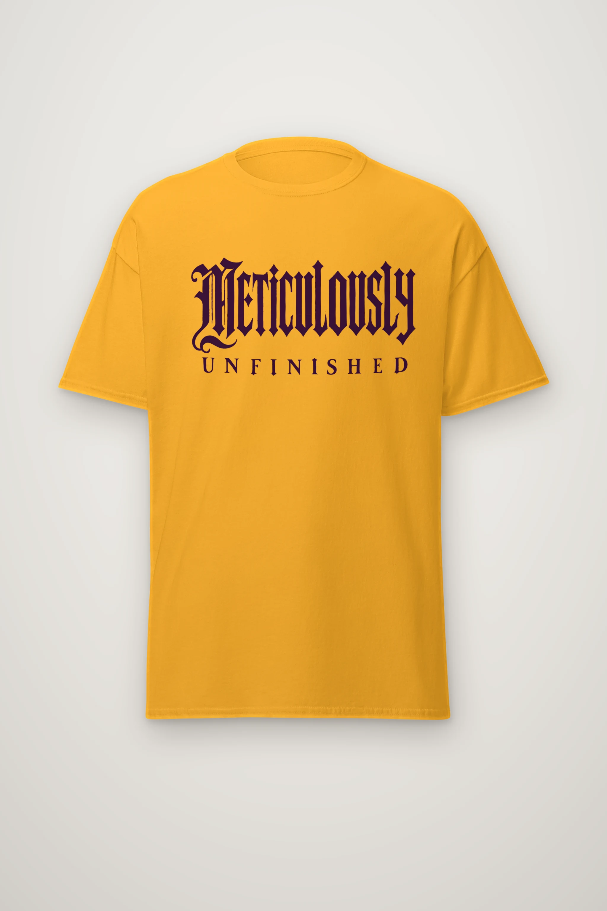 "Meticulously UNFINISHED" Heavyweight Unisex Crewneck T-shirt
