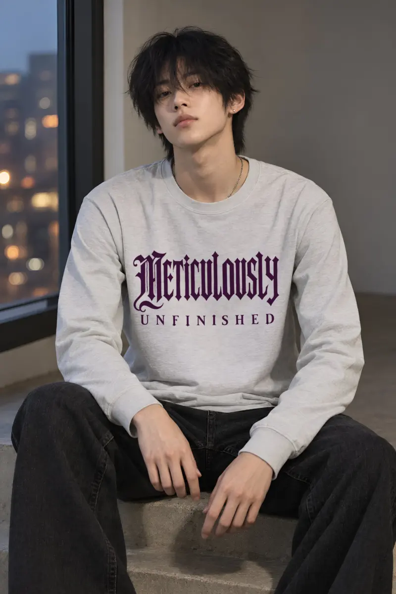 "Meticulously UNFINISHED" Unisex Longsleeve T-shirt