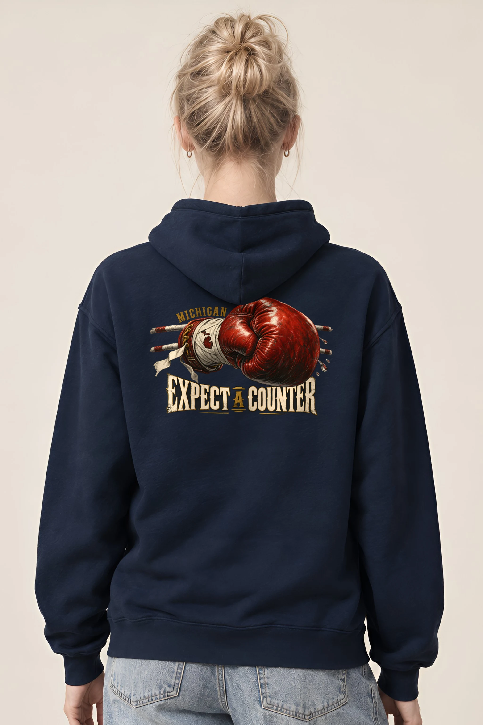 "Michigan Expect a Counter" Heavy Blend Unisex Pullover Hoodie