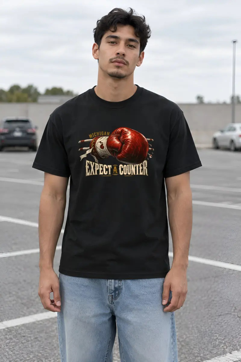 “Michigan Expect a Counter” Heavyweight Unisex Crewneck T-shirt
