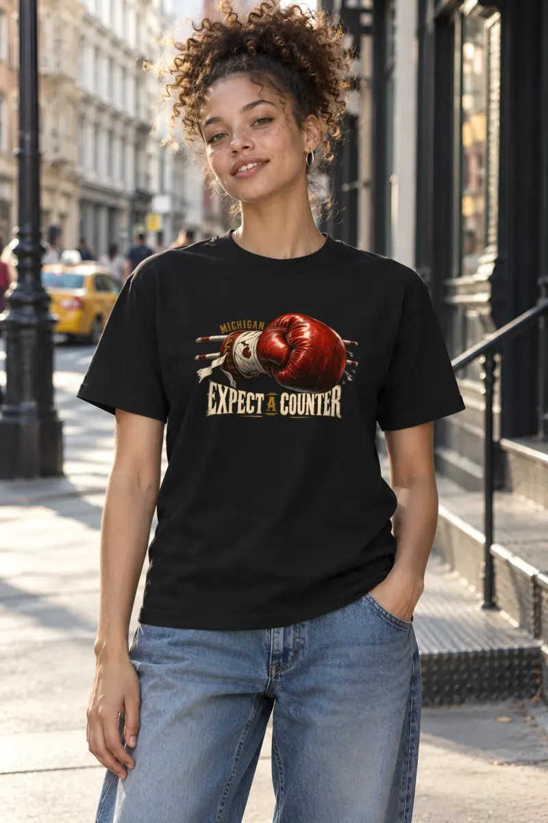"Michigan Expect a Counter" Heavyweight Unisex Crewneck T-shirt