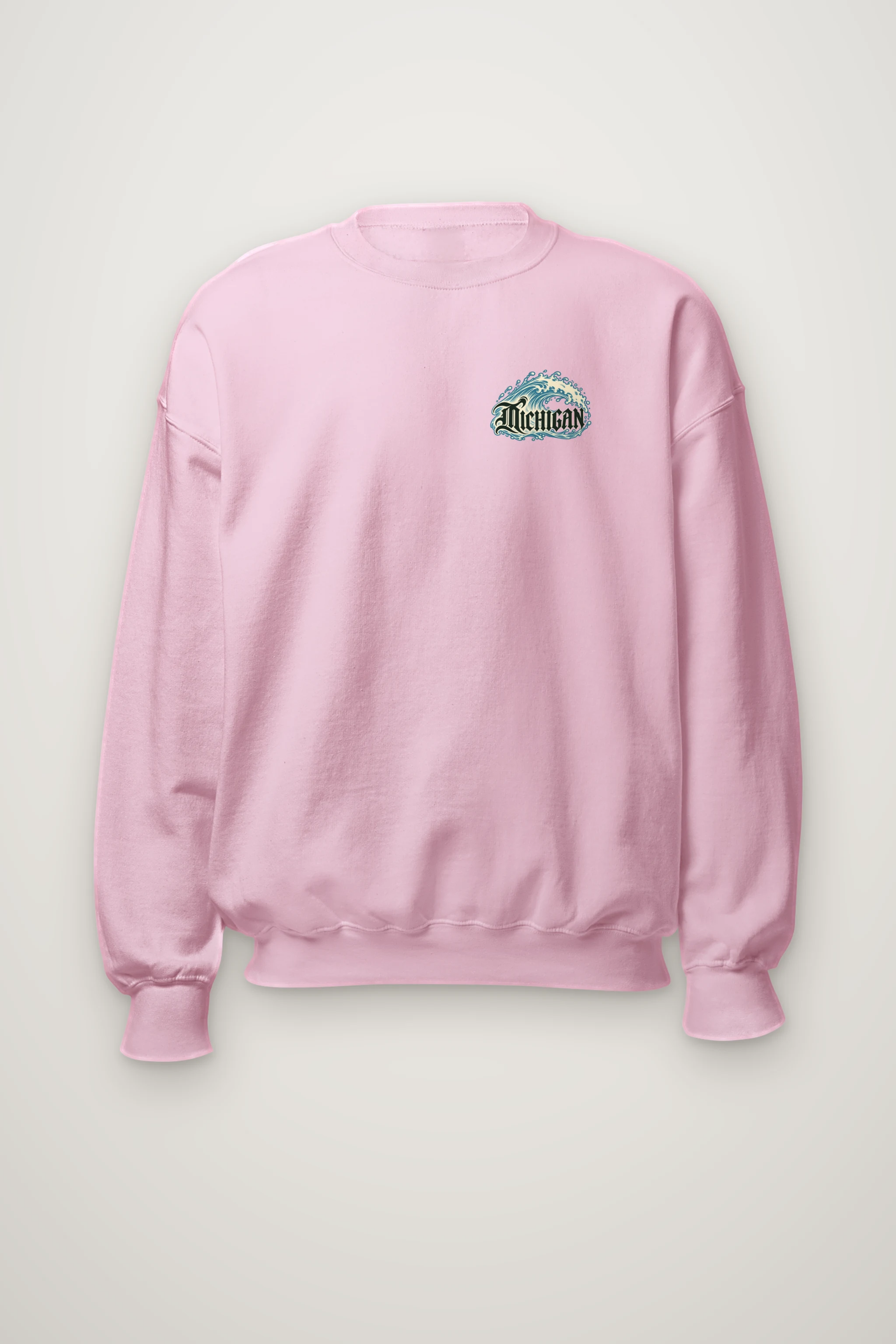 "Michigan Great Lakes Wave" Heavy Blend Unisex Crewneck Sweatshirt