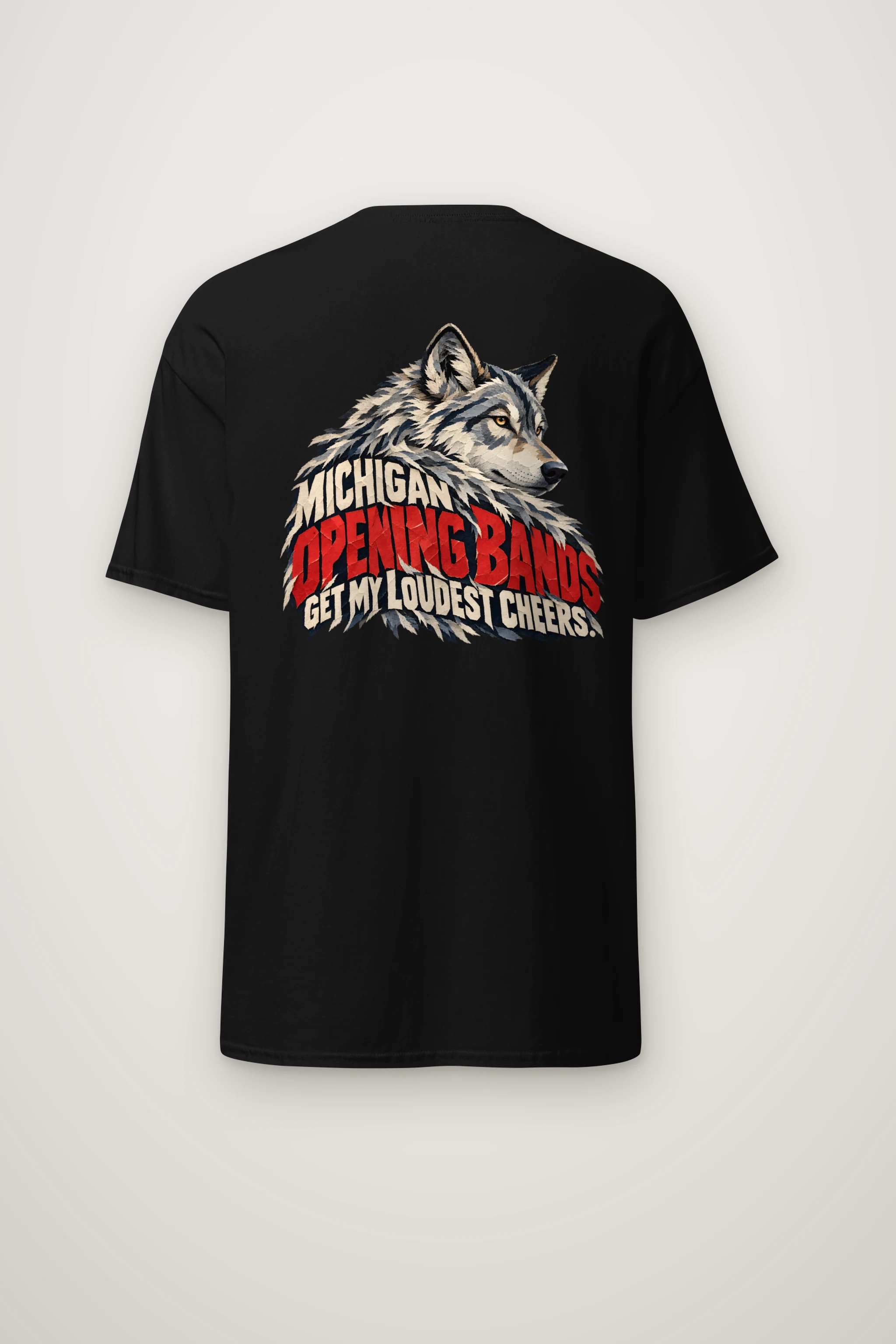 "Michigan Opening Bands Get My Loudest Cheers" Heavyweight Unisex Crewneck T-shirt
