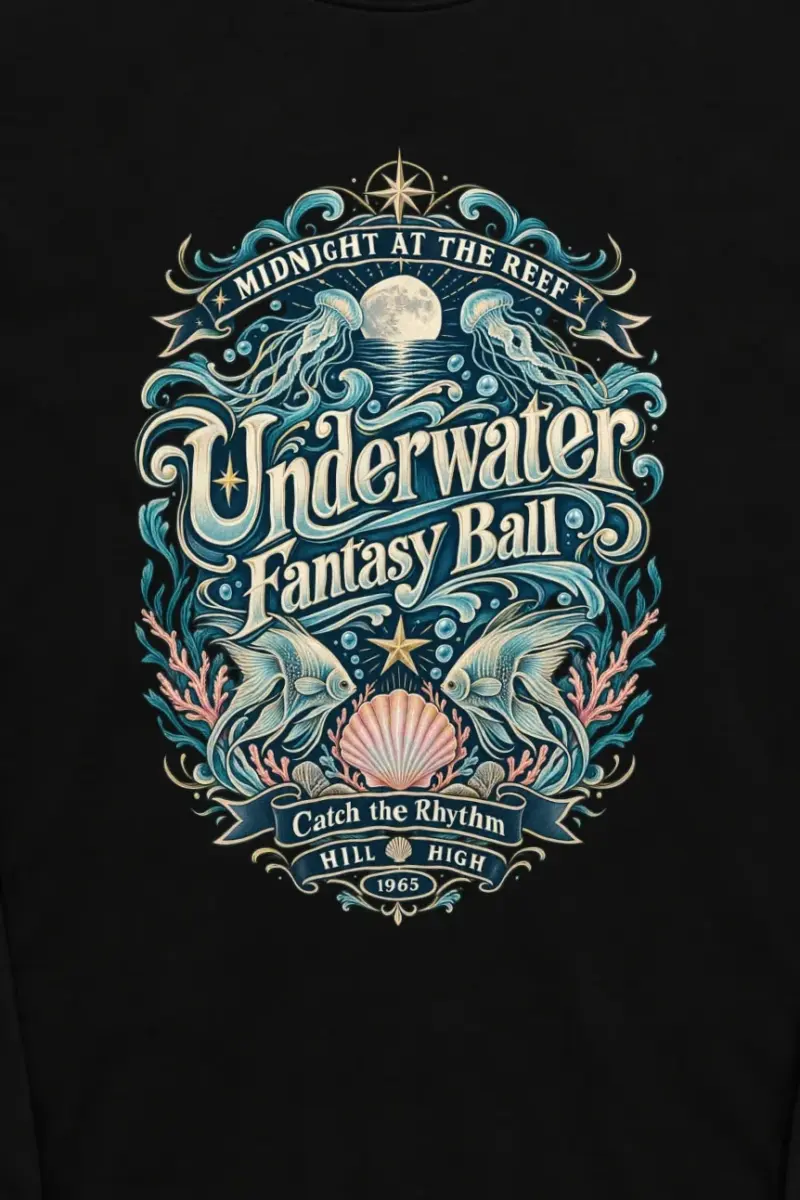 "Midnight At The Reef" Unisex Longsleeve T-shirt
