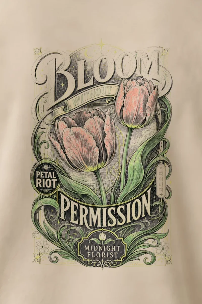 "Midnight Florist" Heavy Blend Unisex Crewneck Sweatshirt