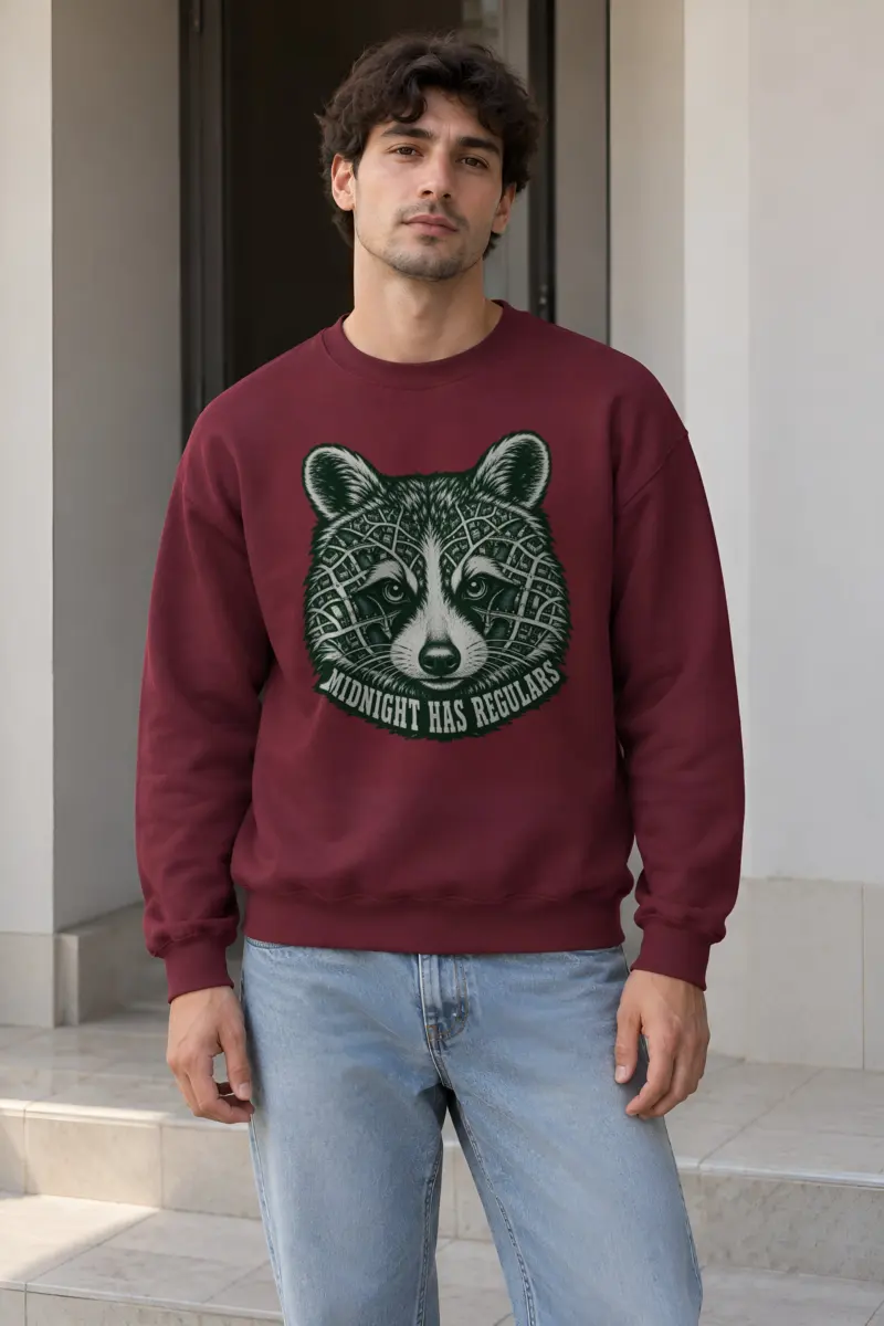 "Midnight Has Regulars" Heavy Blend Unisex Crewneck Sweatshirt