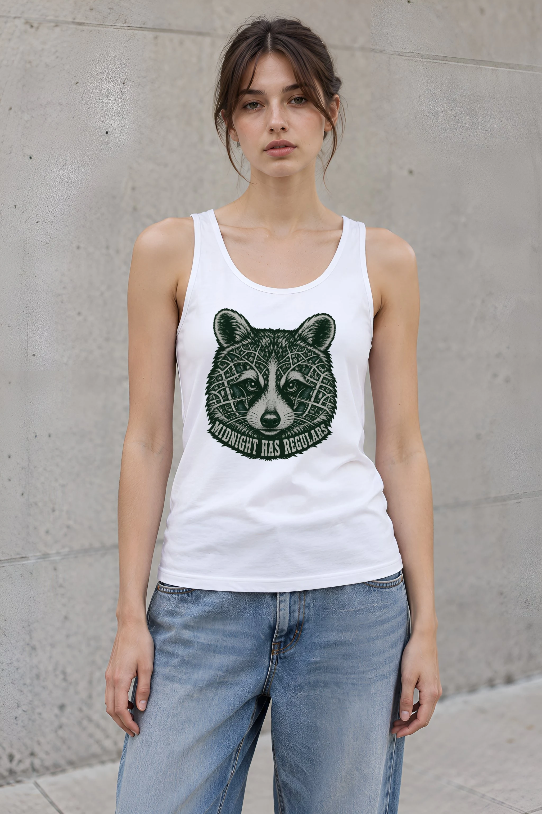 "Midnight Has Regulars" Unisex Jersey Tank