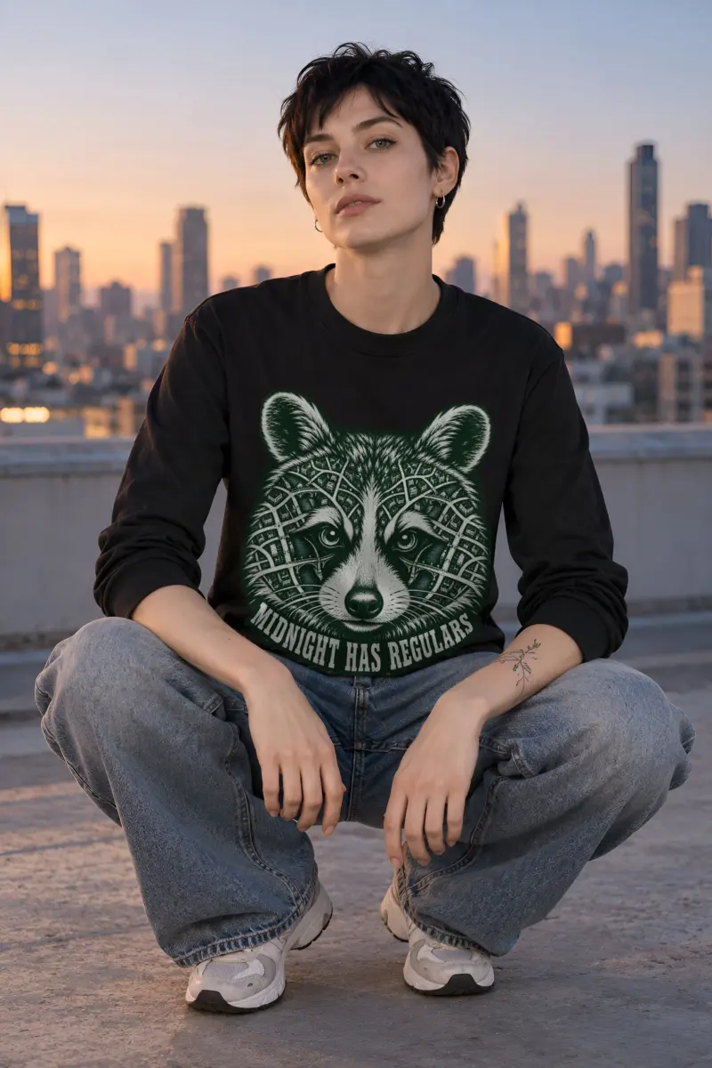 "Midnight Has Regulars" Unisex Longsleeve T-shirt