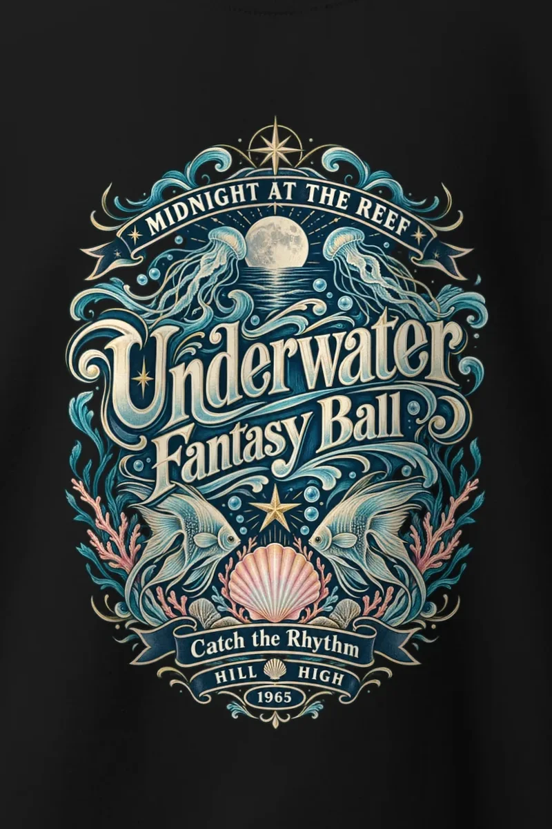 "Midnight Reef Ball" Heavy Blend Unisex Crewneck Sweatshirt