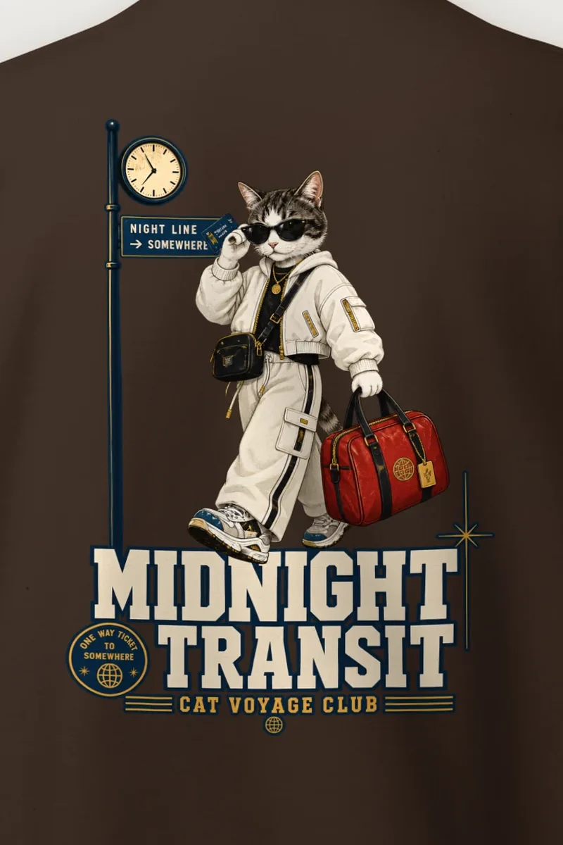 "Midnight Transit" Heavy Blend Unisex Crewneck Sweatshirt