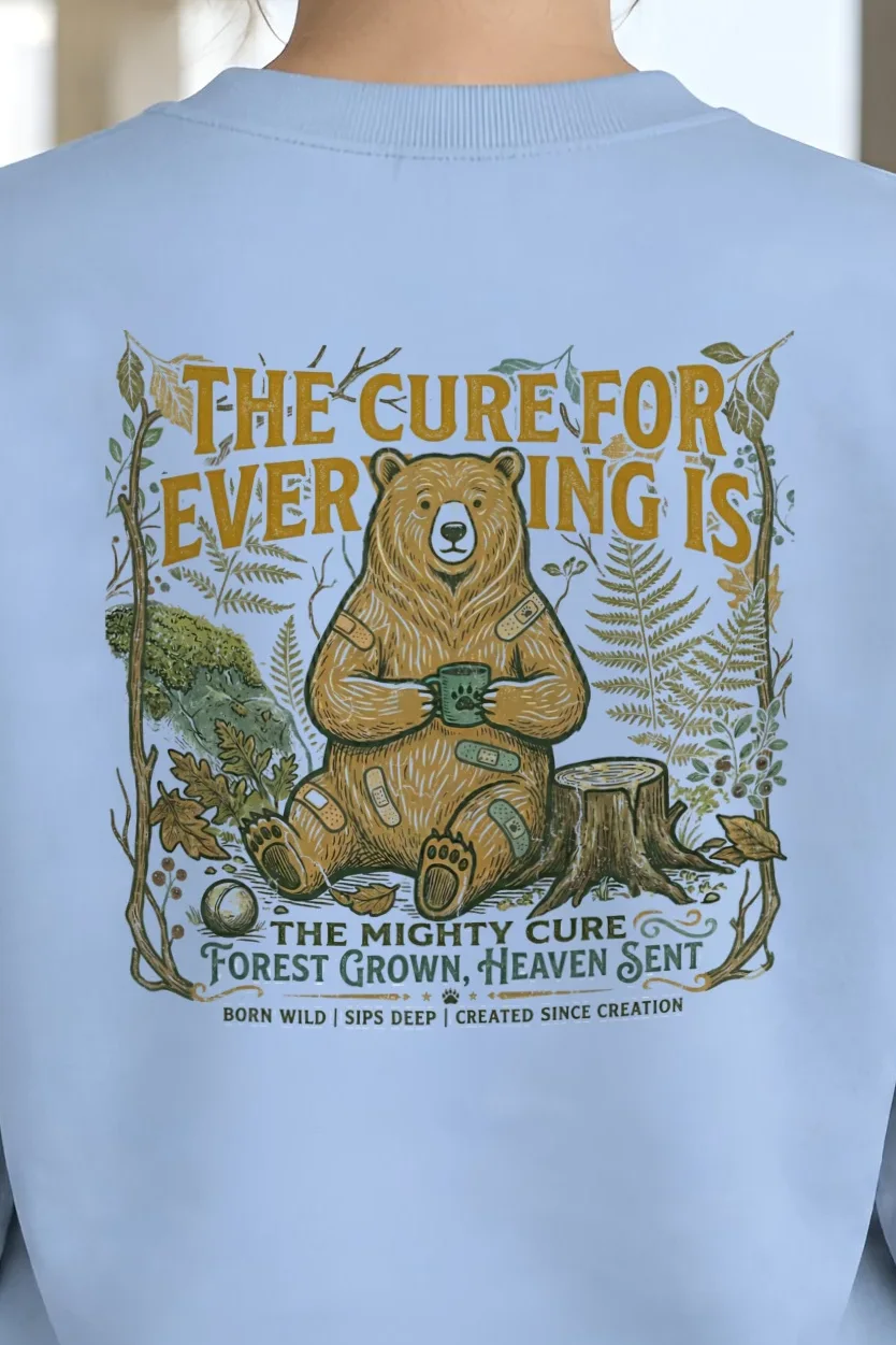 "Mighty Forest Cure" Heavy Blend Unisex Crewneck Sweatshirt