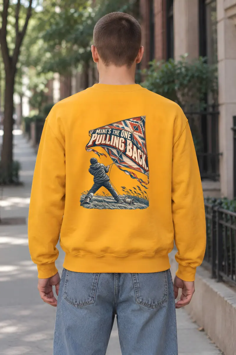"Mine's The One Pulling Back" Heavy Blend Unisex Crewneck Sweatshirt