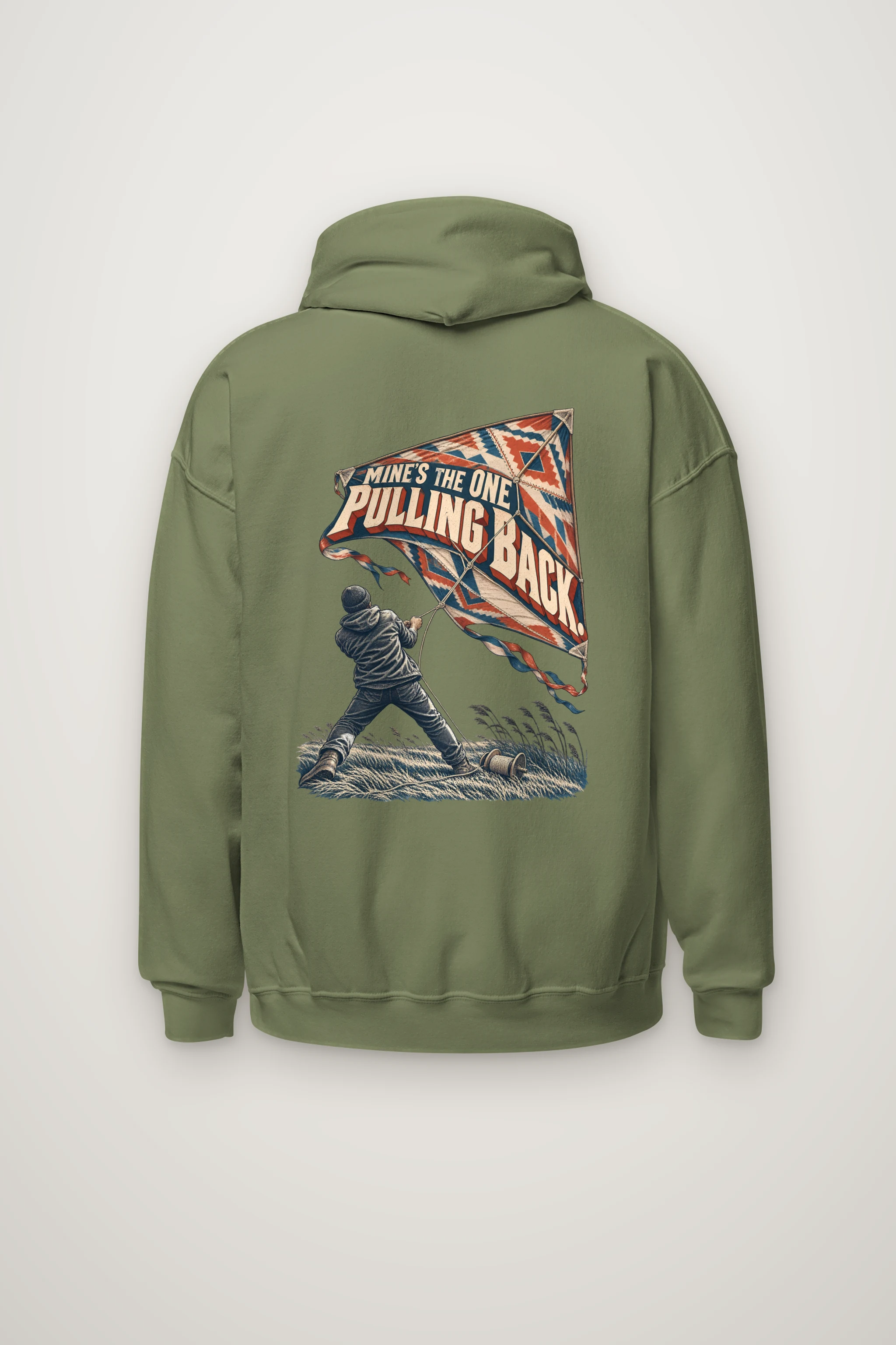"Mine's the One Pulling Back" Heavy Blend Unisex Pullover Hoodie