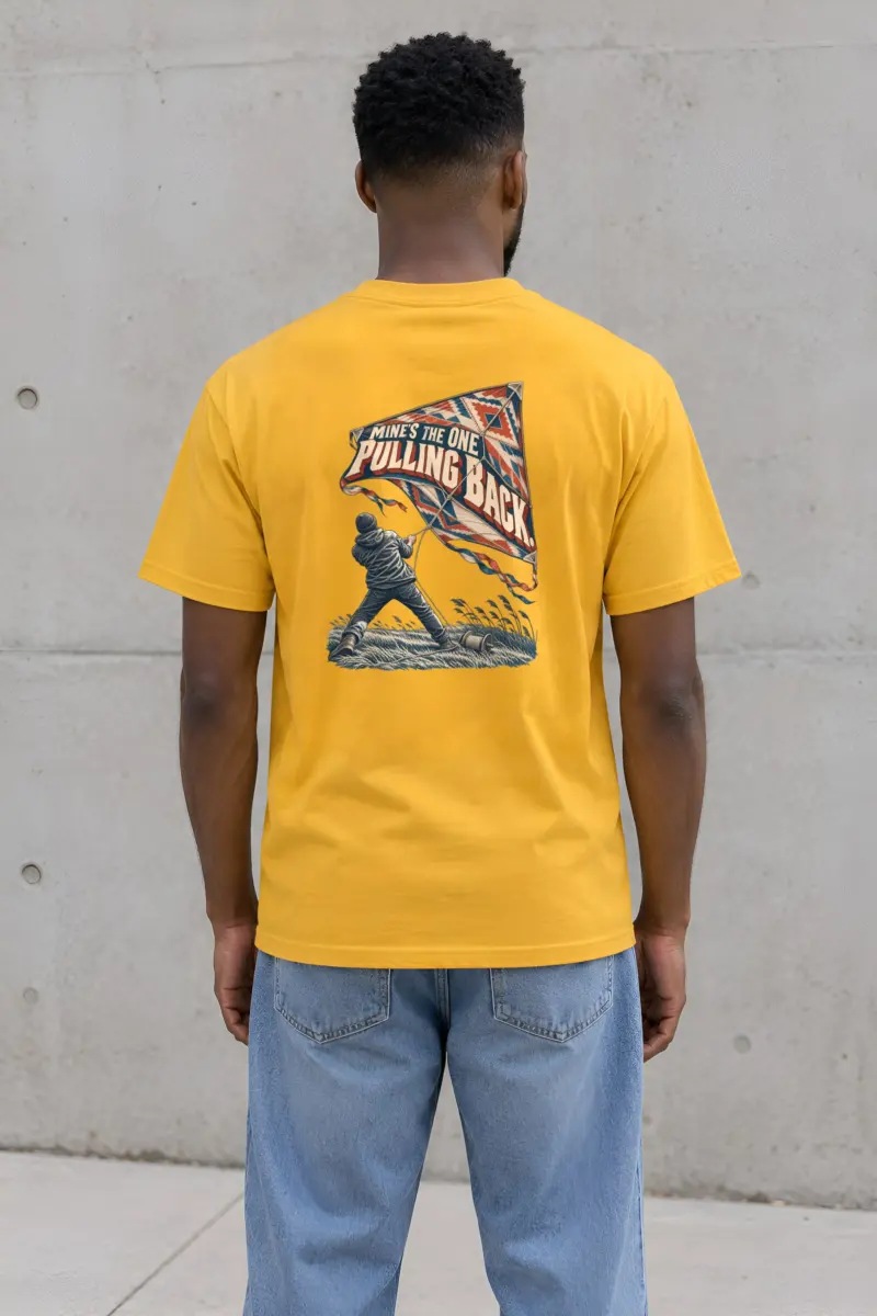 "Mine's The One Pulling Back" Heavyweight Unisex Crewneck T-shirt