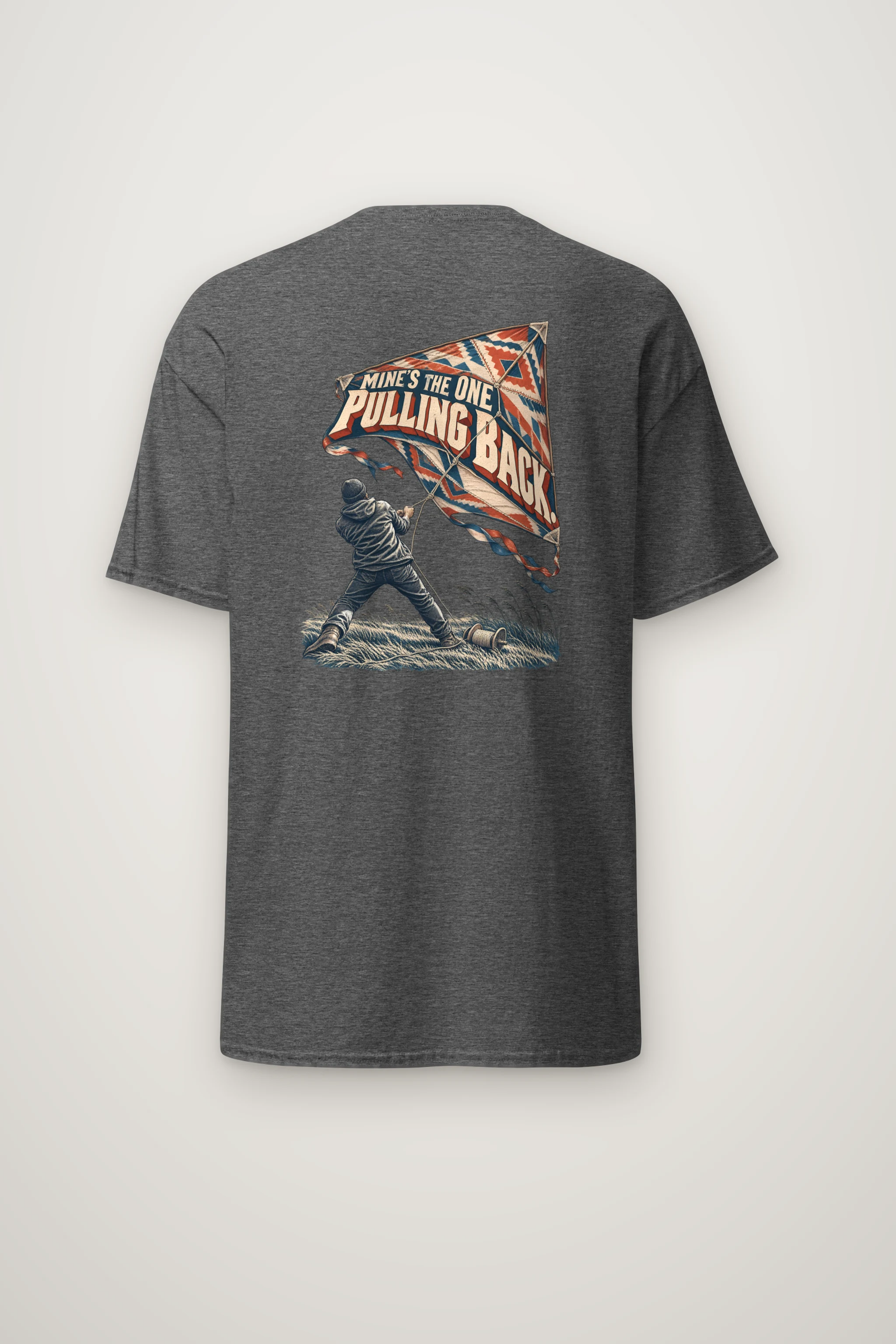 "Mine's The One Pulling Back" Heavyweight Unisex Crewneck T-shirt