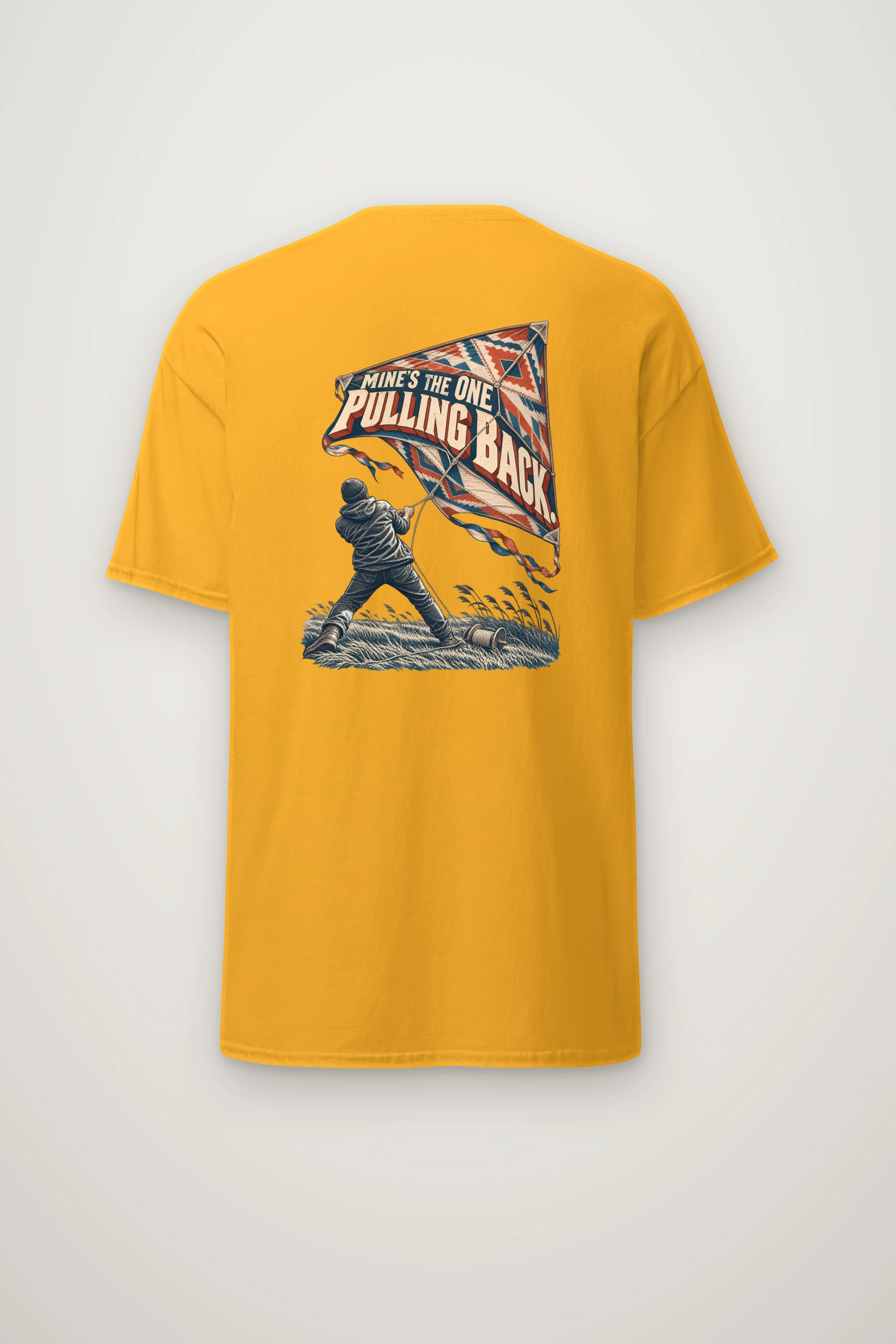 "Mine's The One Pulling Back" Heavyweight Unisex Crewneck T-shirt