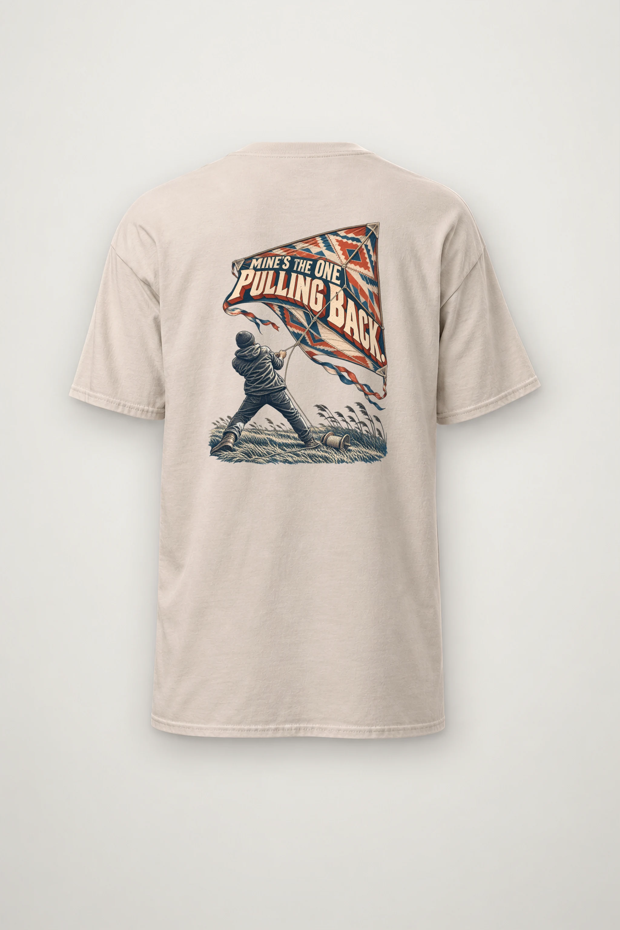 "Mine's The One Pulling Back" Heavyweight Unisex Crewneck T-shirt