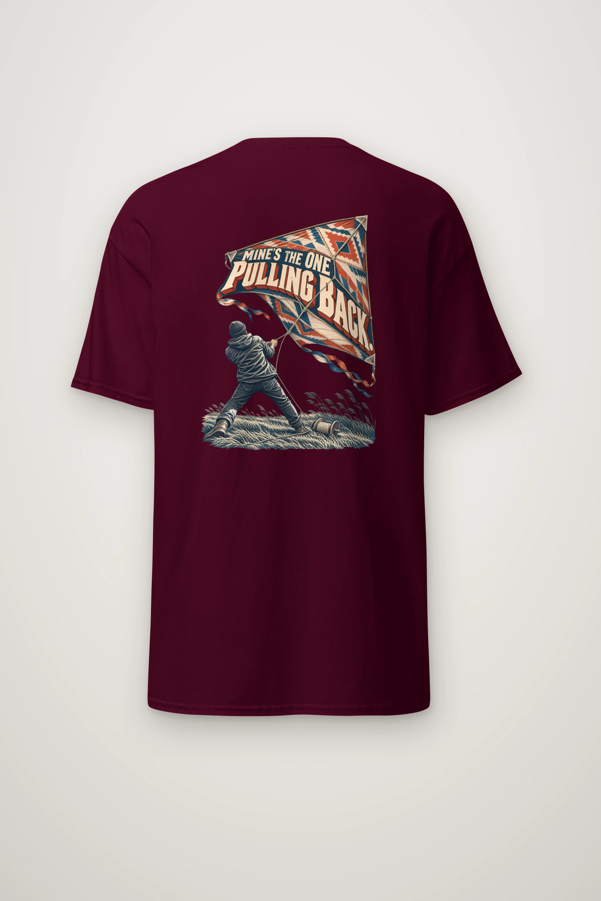 "Mine's The One Pulling Back" Heavyweight Unisex Crewneck T-shirt