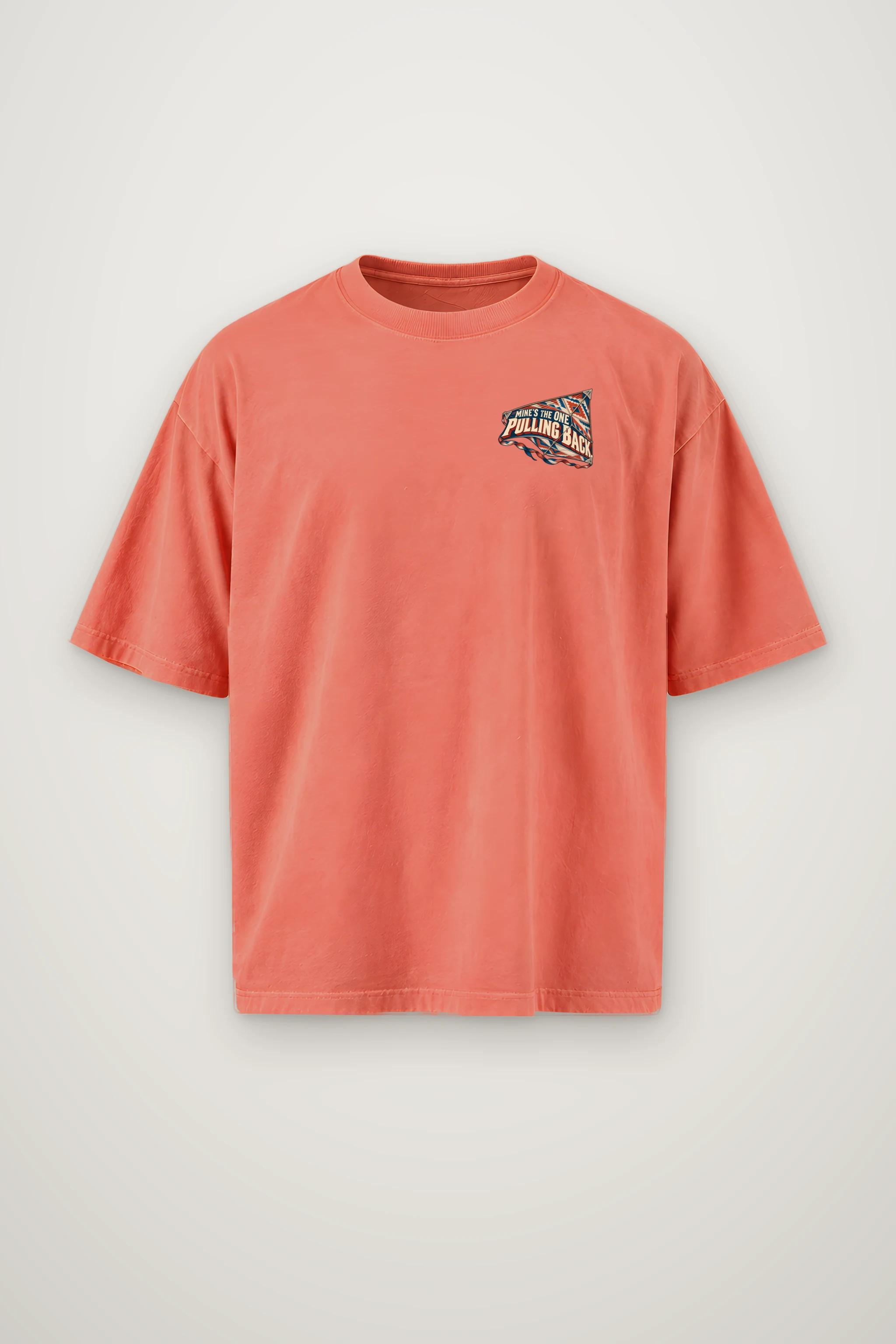"Mine's the One Pulling Back" Men's Oversized Heavyweight Crewneck T-Shirt