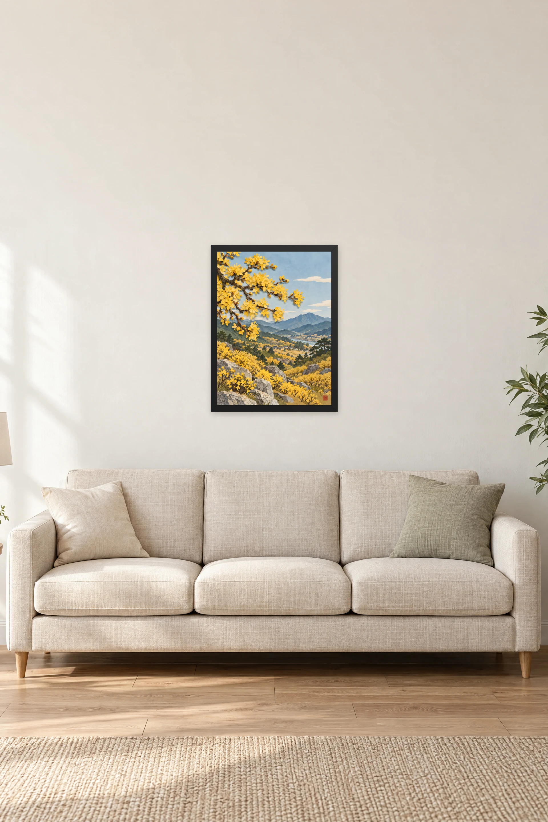 "Minjun Minhwa" Premium Wooden Framed Poster — Black frame, 18 × 24 in