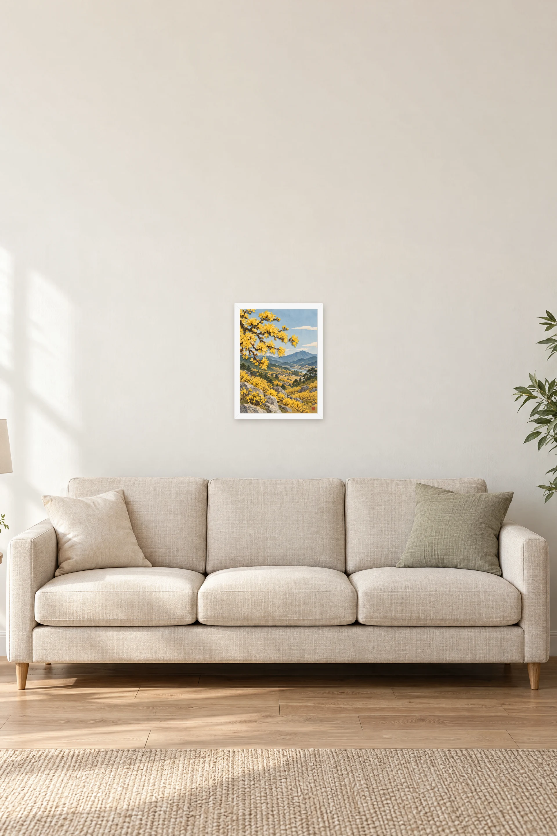 "Minjun Minhwa" Premium Wooden Framed Poster — White frame, 12 × 16 in