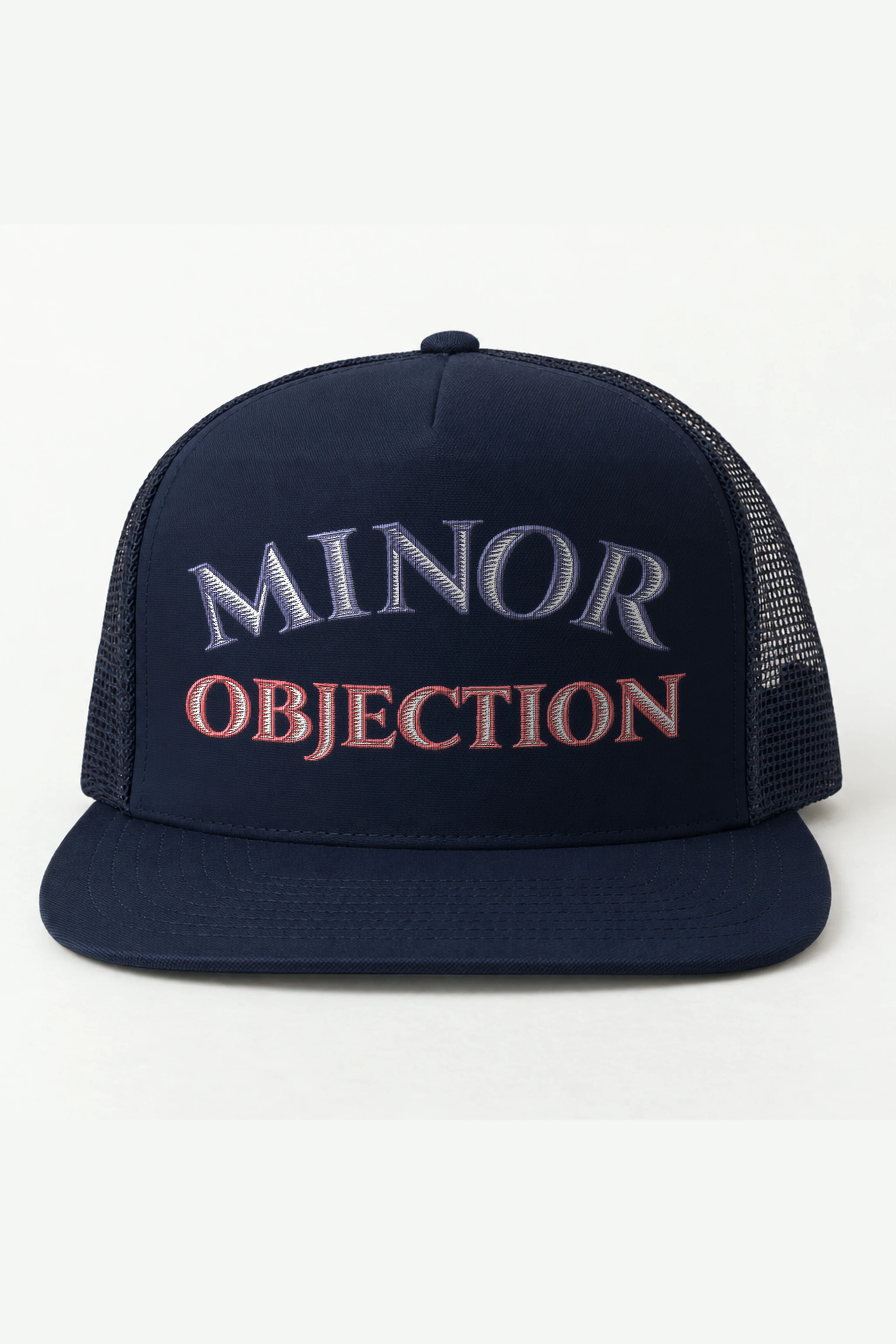 "Minor Objection" 5 Panel Trucker Cap · Embroidered