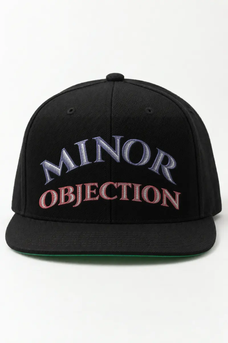 "Minor Objection" Classic Snapback · Embroidered