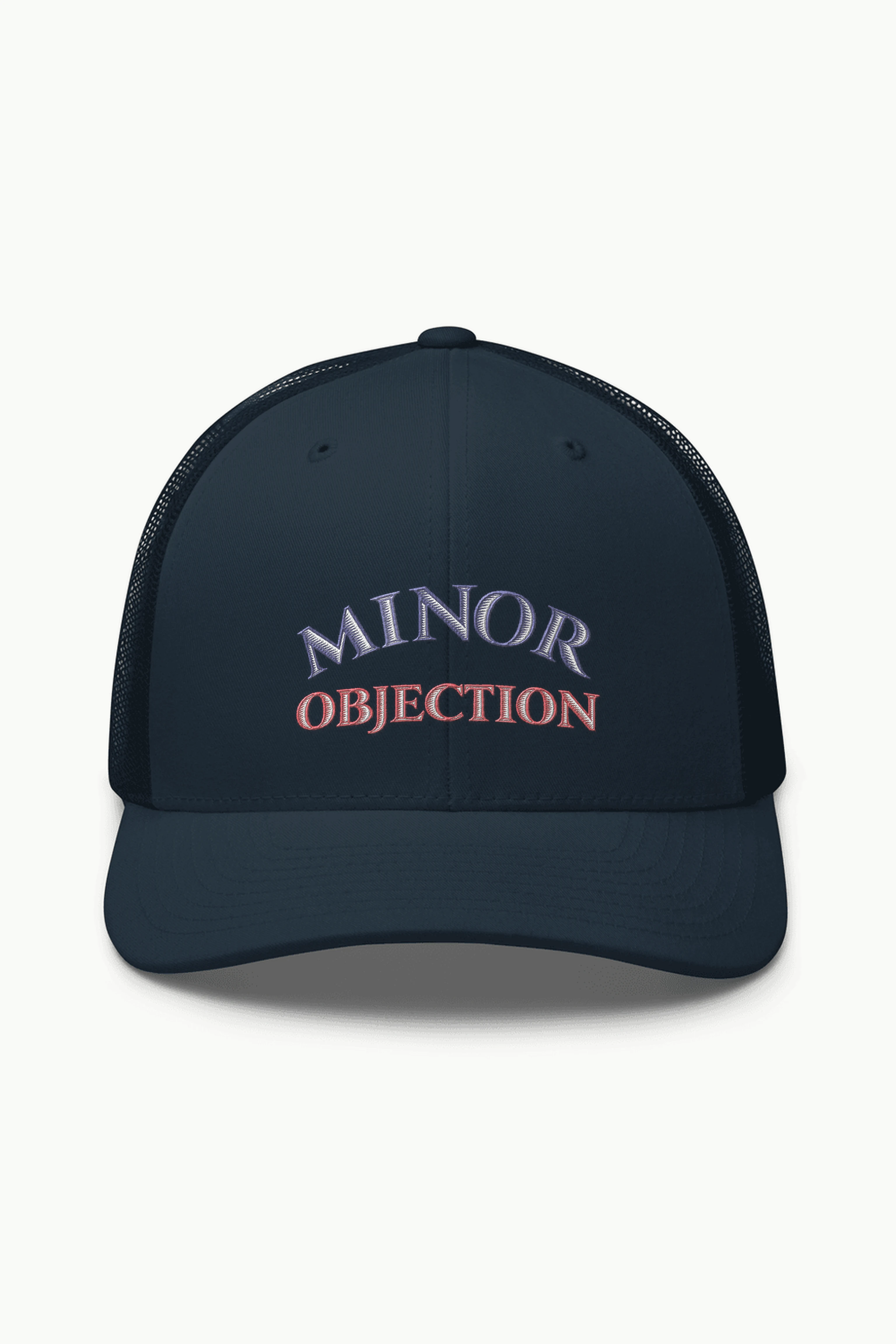 "Minor Objection" Retro Trucker Cap · Embroidered
