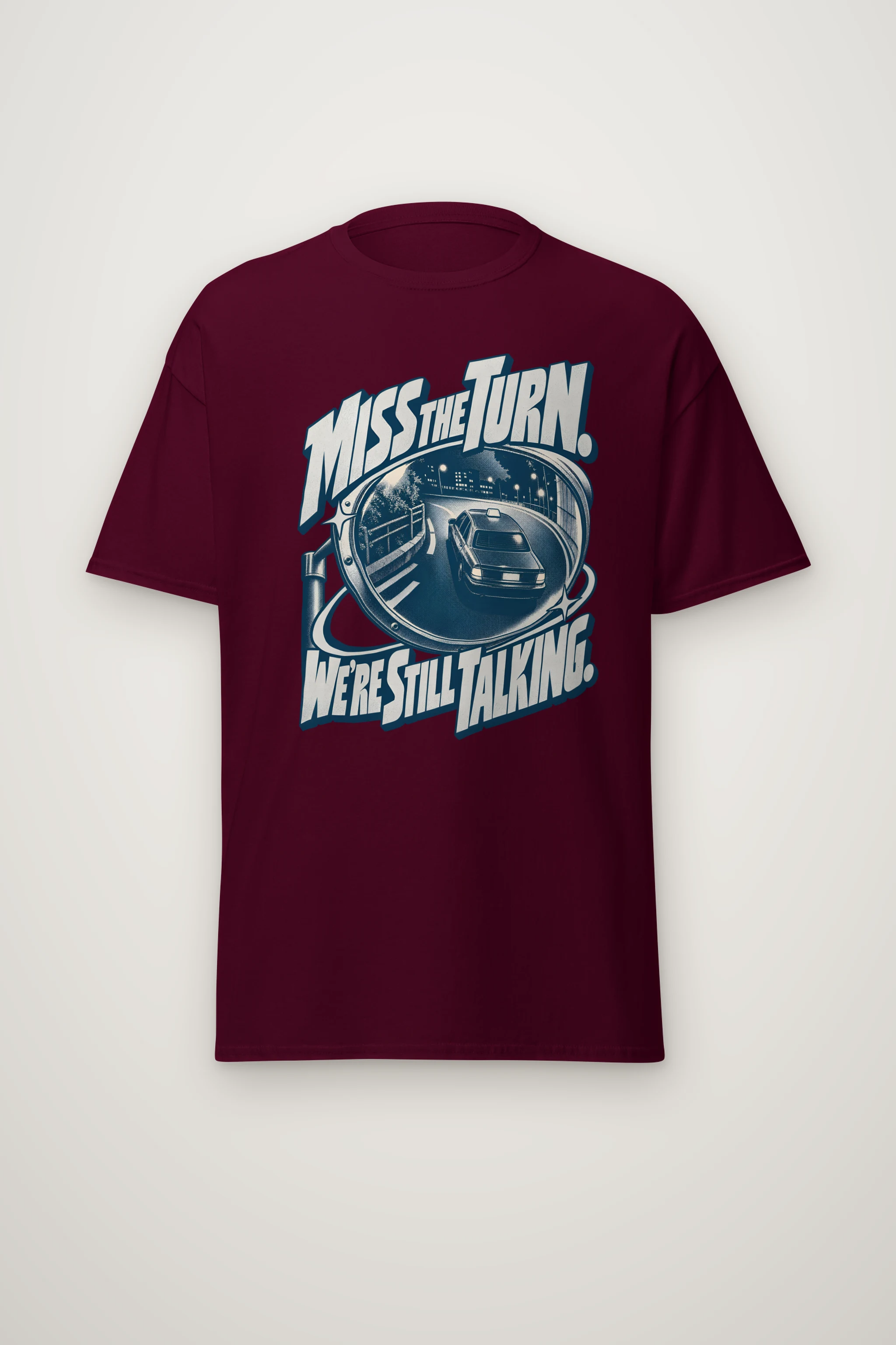 "Miss the Turn" Heavyweight Unisex Crewneck T-shirt