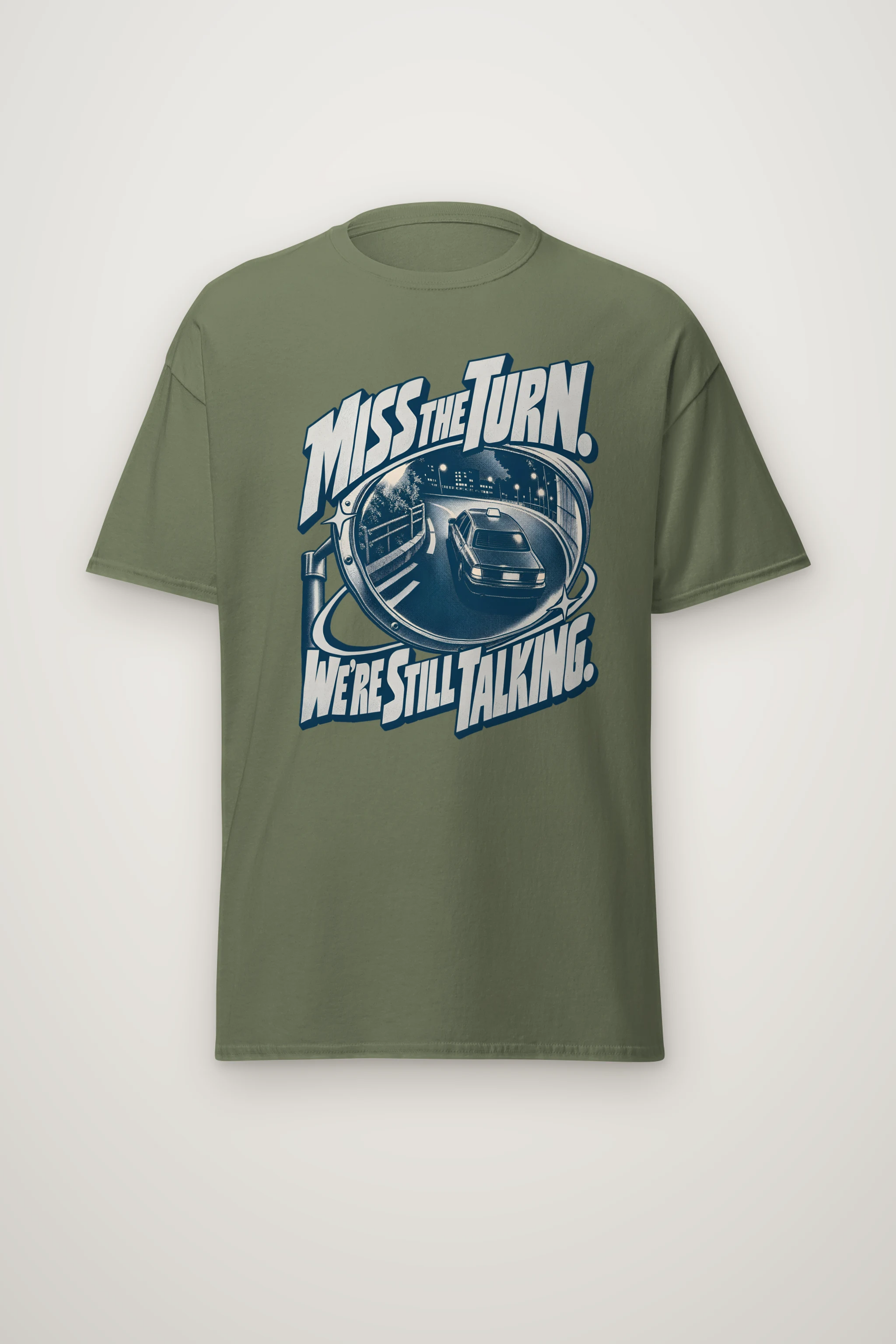 "Miss the Turn" Heavyweight Unisex Crewneck T-shirt