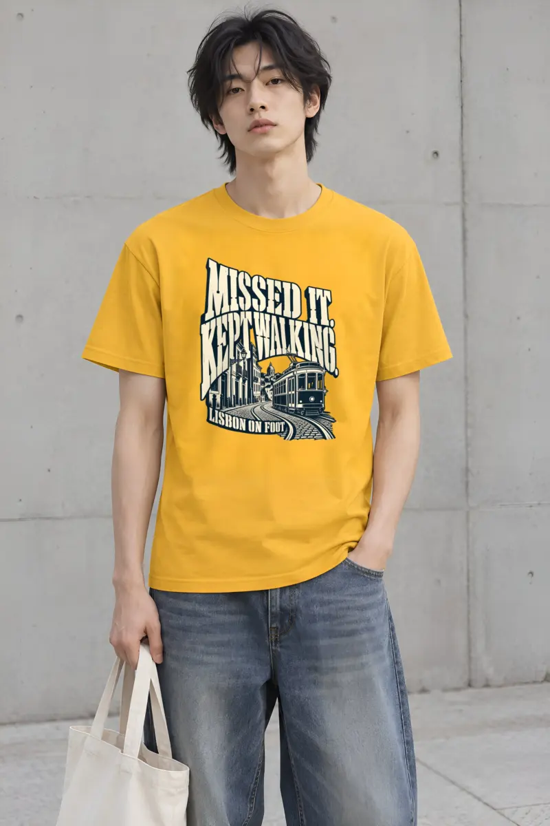 "MISSED IT. KEPT WALKING." Heavyweight Unisex Crewneck T-shirt