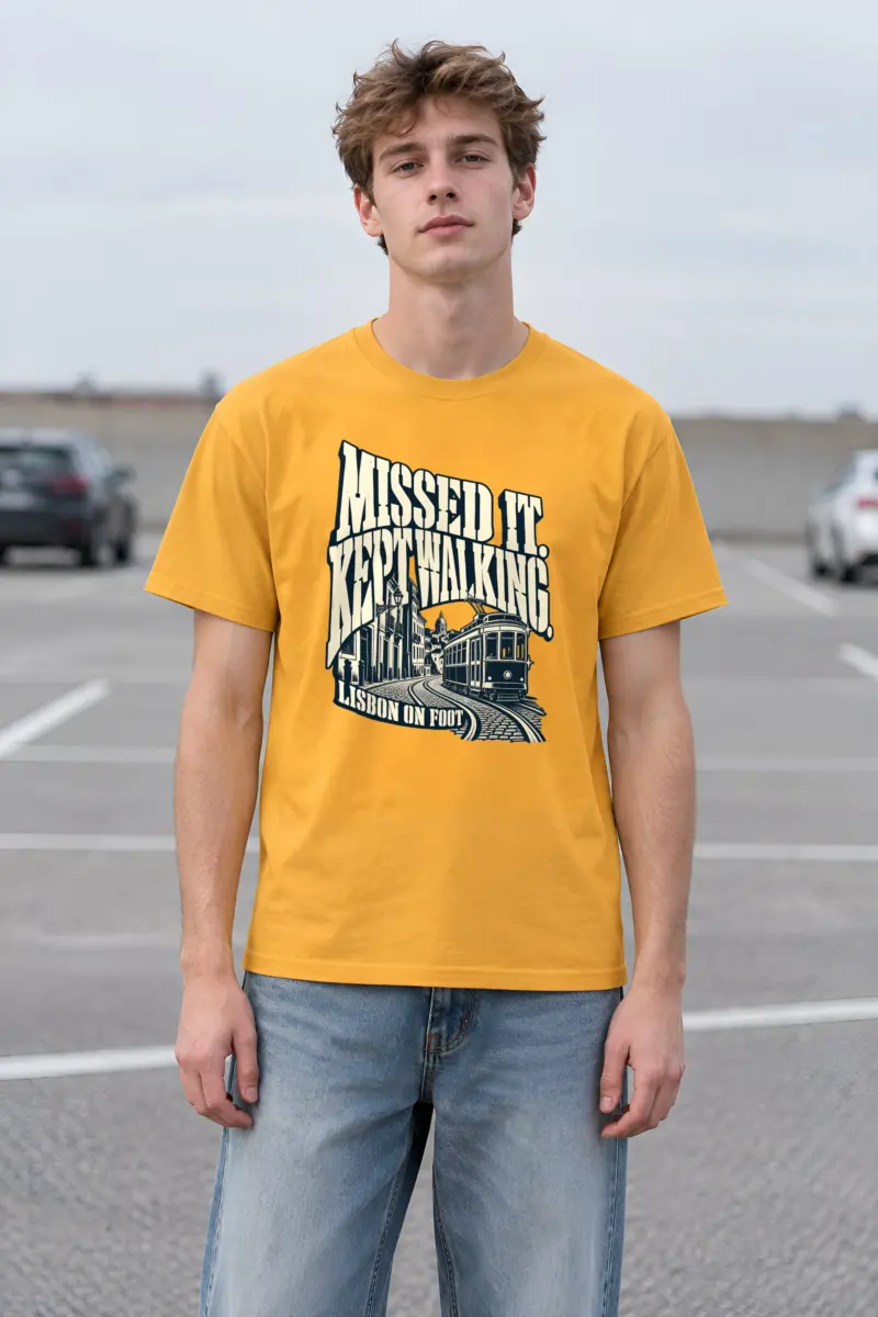 "MISSED IT. KEPT WALKING." Heavyweight Unisex Crewneck T-shirt