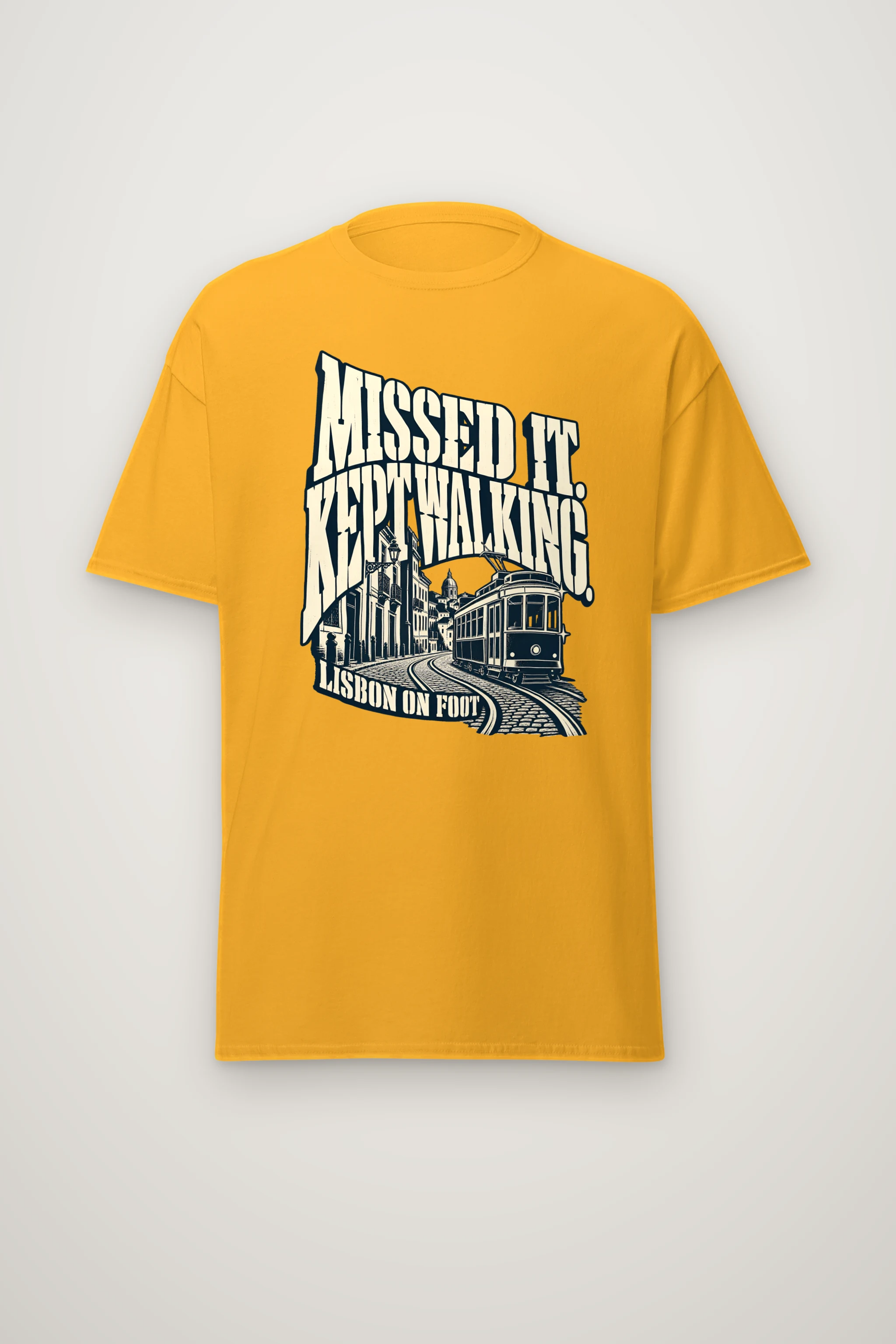 "MISSED IT. KEPT WALKING." Heavyweight Unisex Crewneck T-shirt