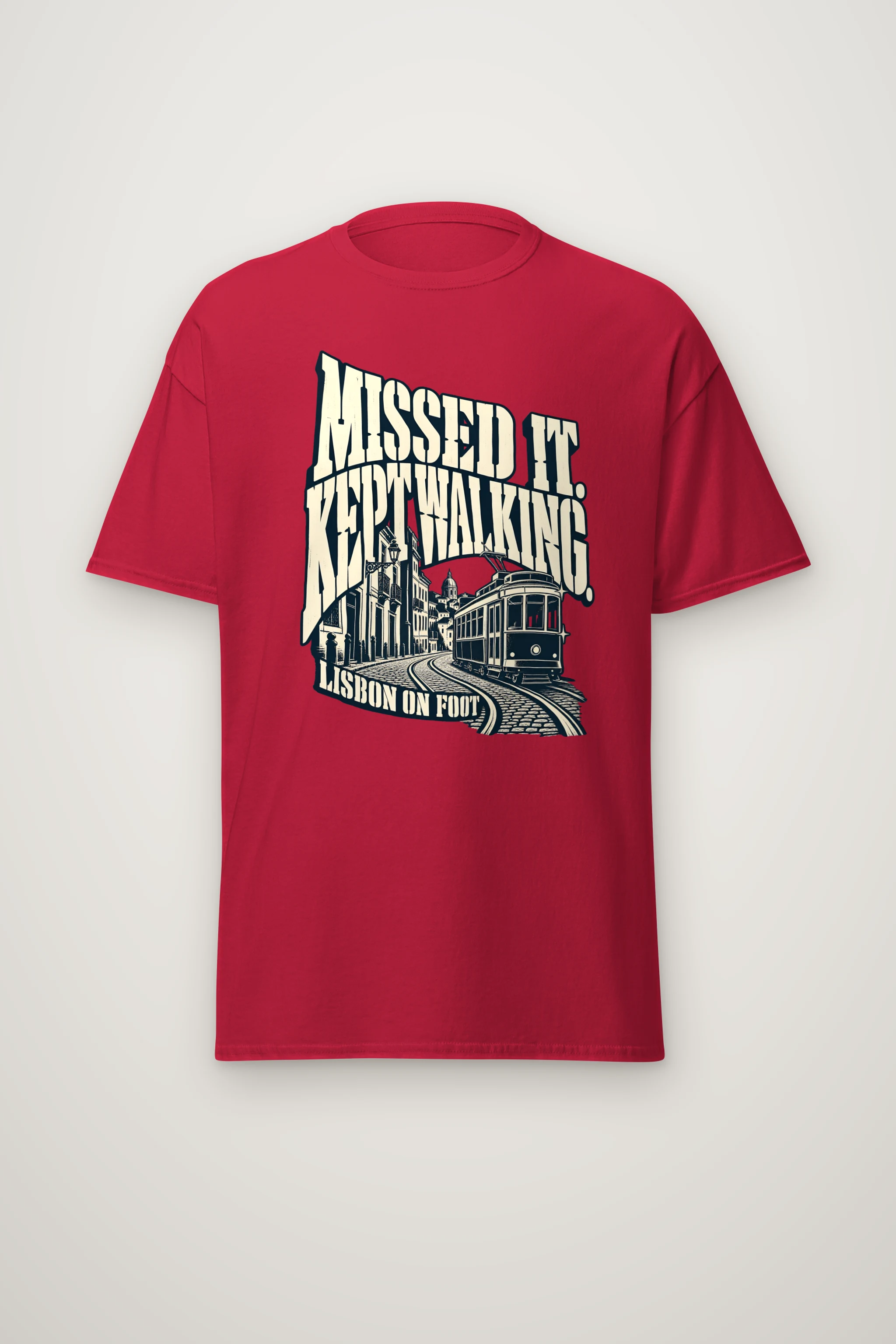 "MISSED IT. KEPT WALKING." Heavyweight Unisex Crewneck T-shirt