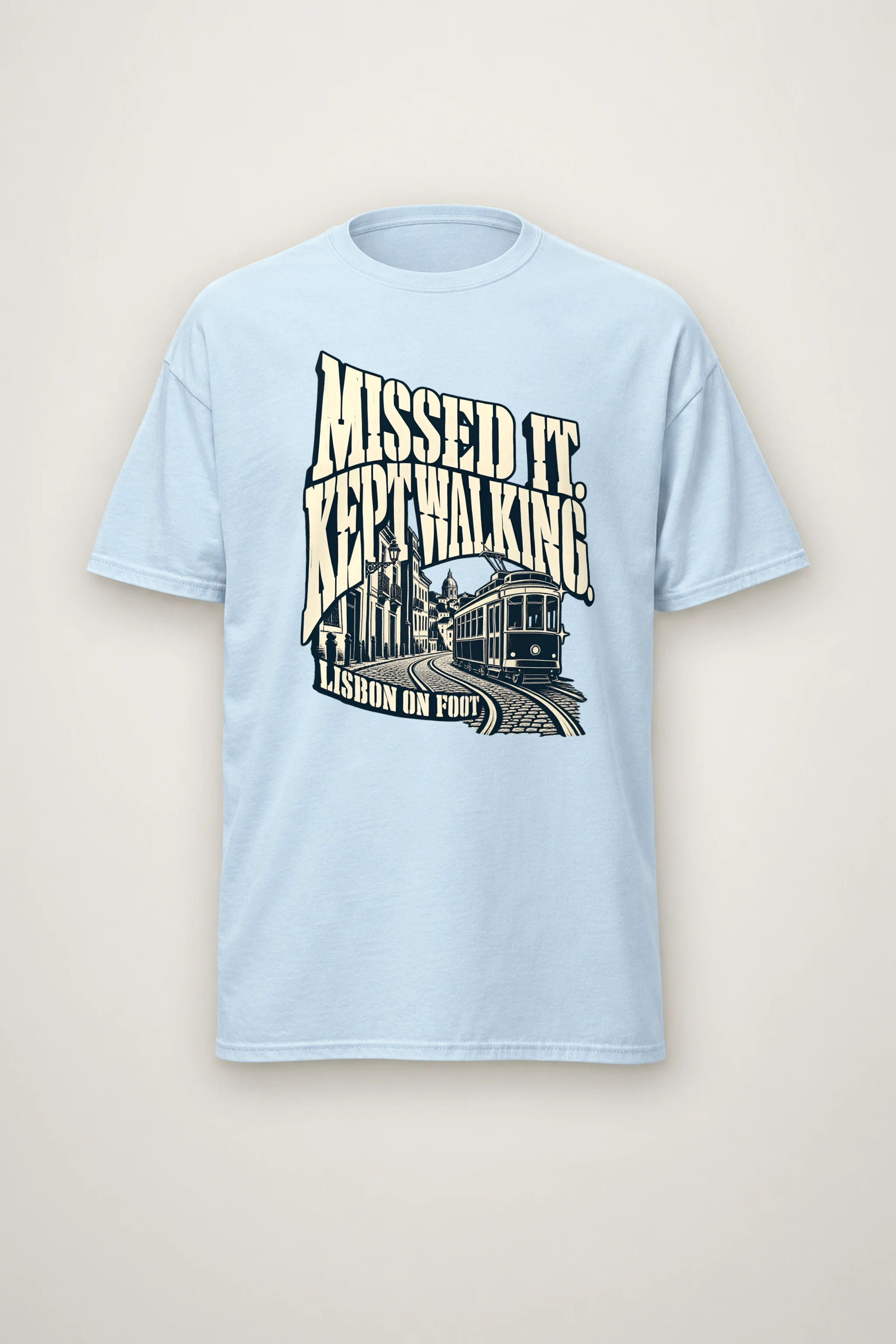 "MISSED IT. KEPT WALKING." Heavyweight Unisex Crewneck T-shirt