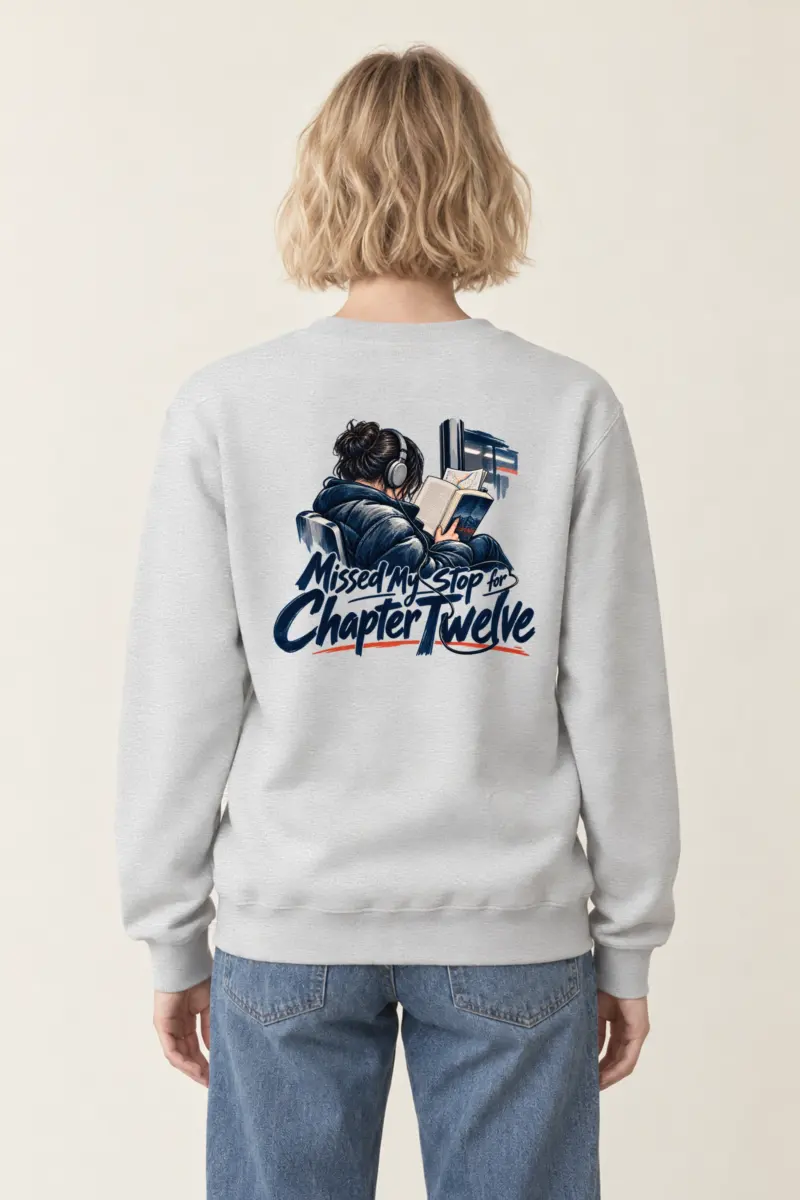 “Missed My Stop for Chapter Twelve” Heavy Blend Unisex Crewneck Sweatshirt