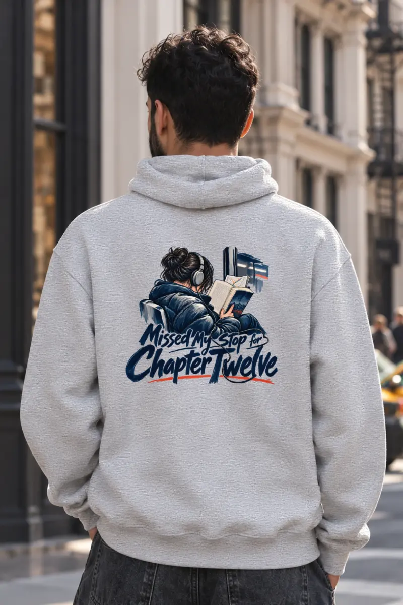 “Missed My Stop for Chapter Twelve” Heavy Blend Unisex Pullover Hoodie
