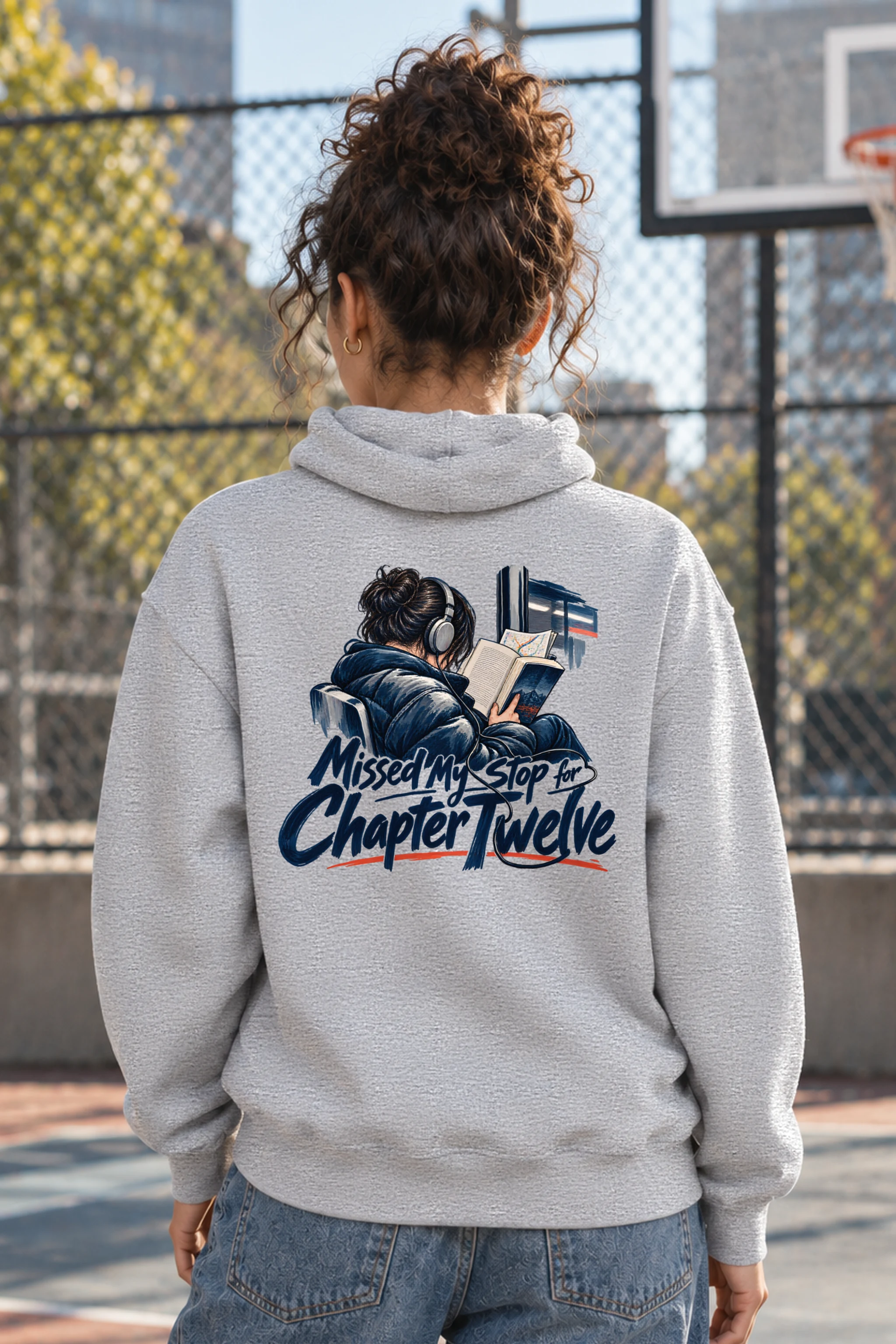 "Missed My Stop for Chapter Twelve" Heavy Blend Unisex Pullover Hoodie