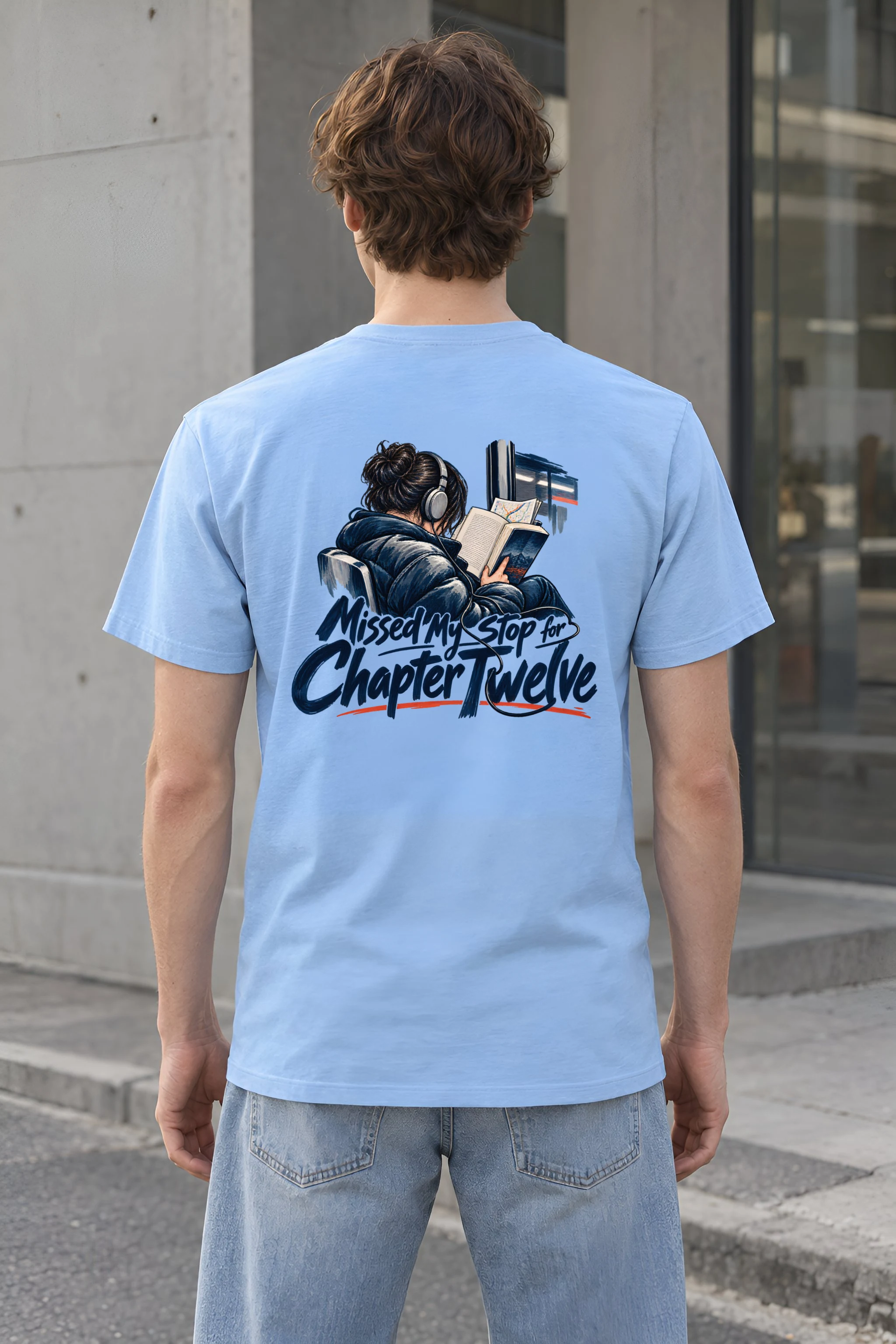 "Missed My Stop for Chapter Twelve" Heavyweight Unisex Crewneck T-shirt